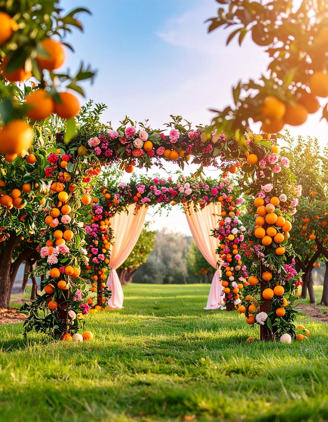 Fruit and Floral Wedding Arch - 25 Wedding Arch Ideas