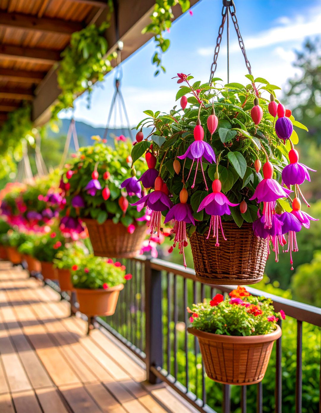 Fuchsia Fantasy with Pendulous Earring Flowers - 25 Flowering Plants for Balcony