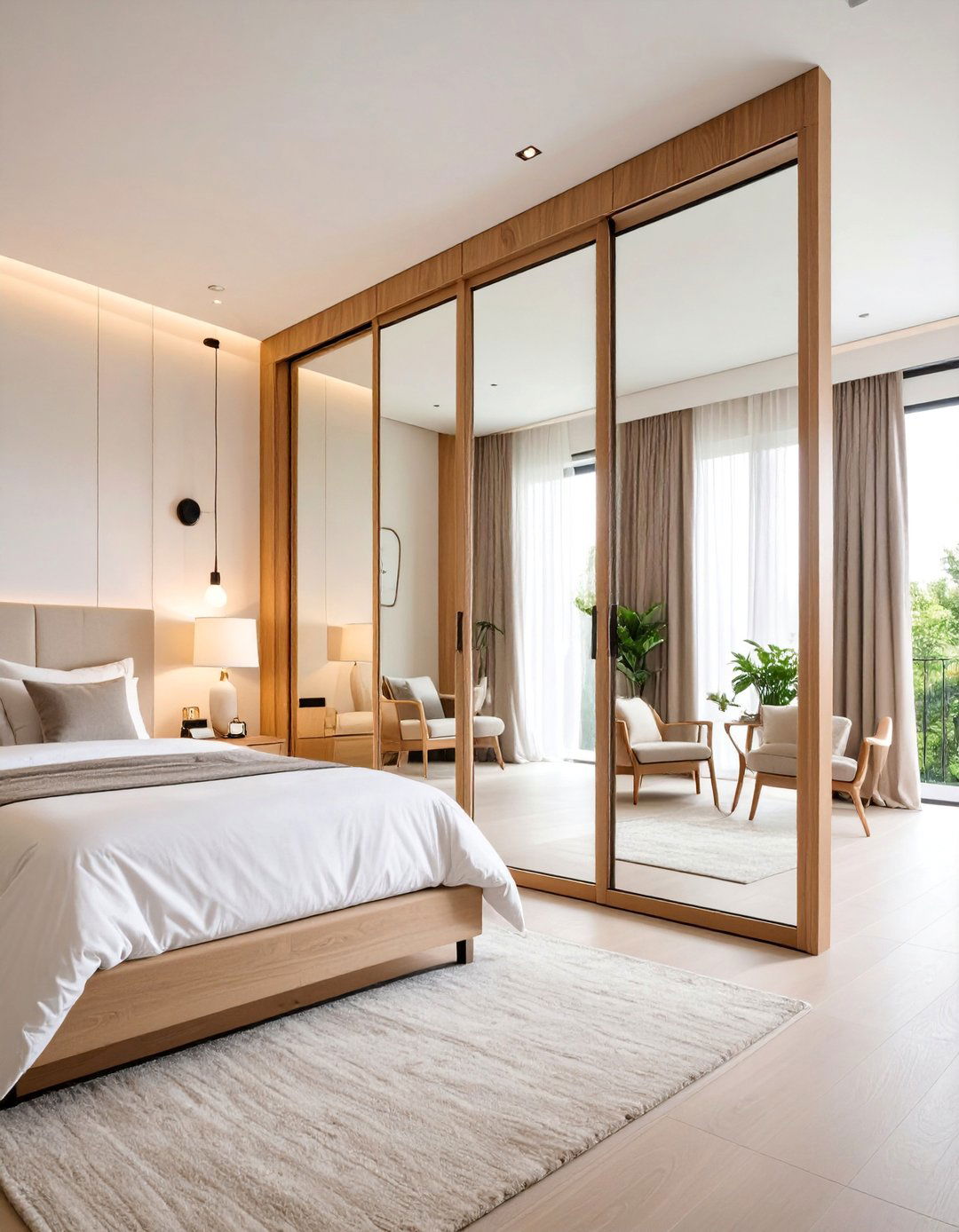 Full Length Mirror Installation - 25 Bedroom Door Decorating Ideas