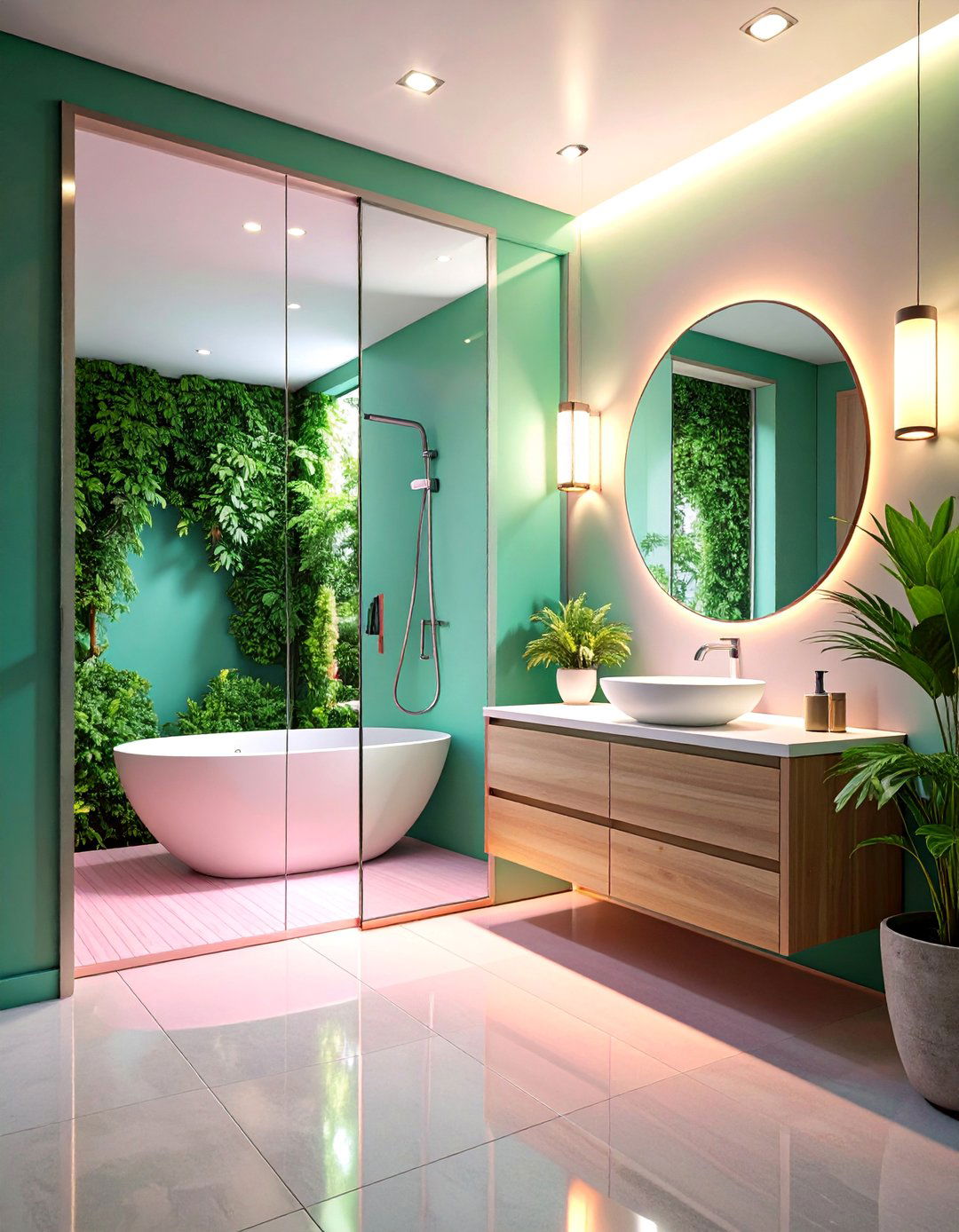 Full Length Mirror Pocket Door - 25 Bathroom Pocket Door Ideas
