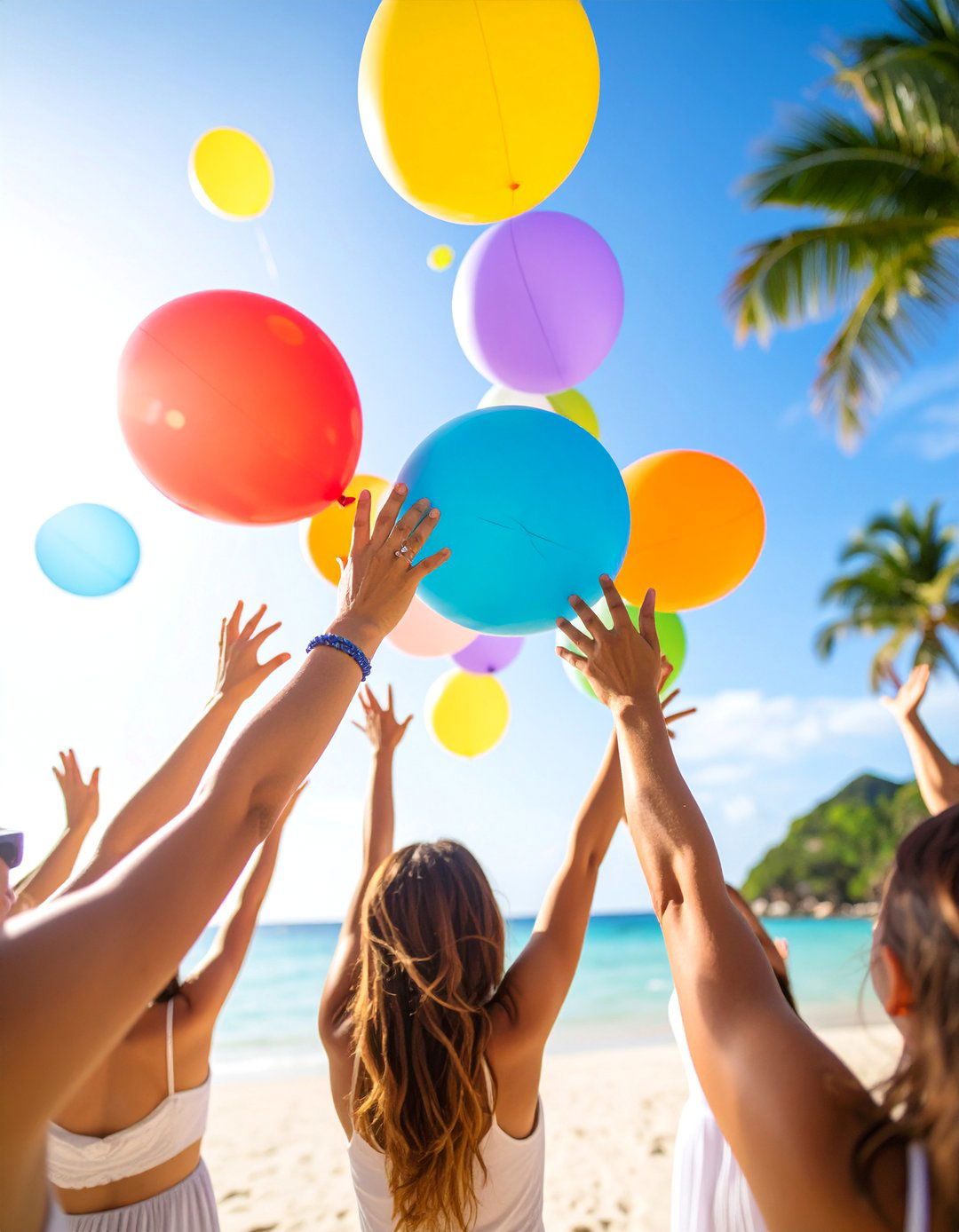 Fun Beach Ball Toss Party - 25 Wedding Send-off Ideas