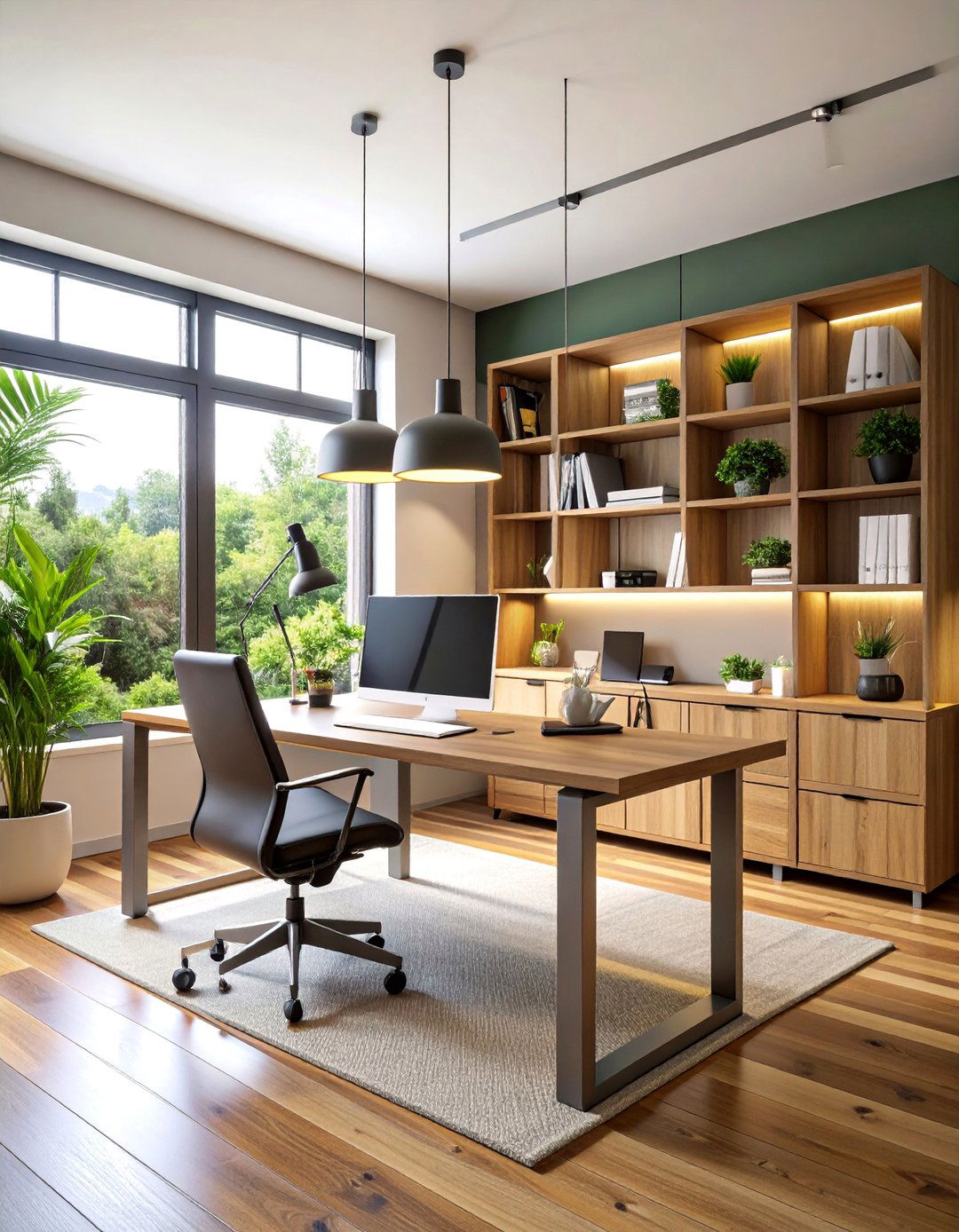Functional Home Office with Modular Storage - 25 Bauhaus Interior Design Ideas