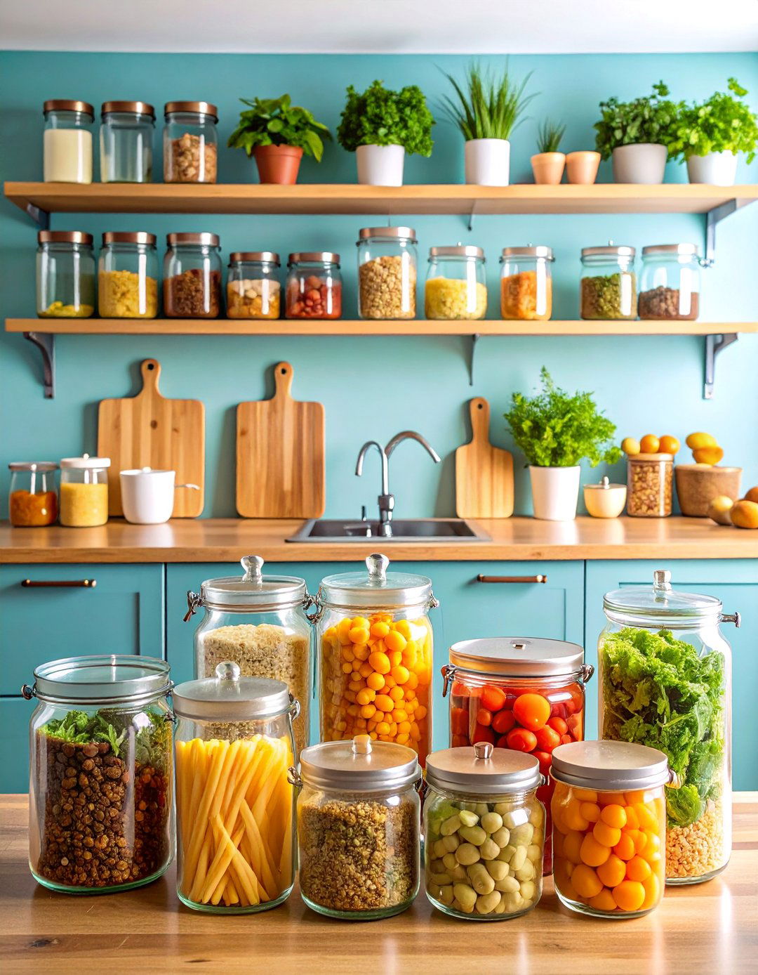 Functional Kitchen Island with Meal Prep Organization - 25 kitchen island decor ideas