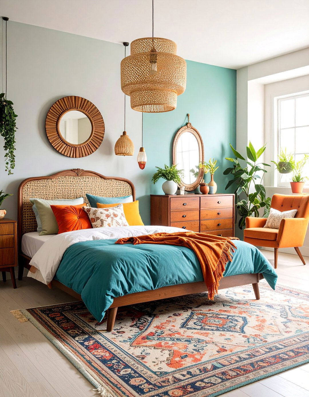 Futon Bedroom with Vintage Furniture and Antique Accents - 25 Futon Bedroom Ideas