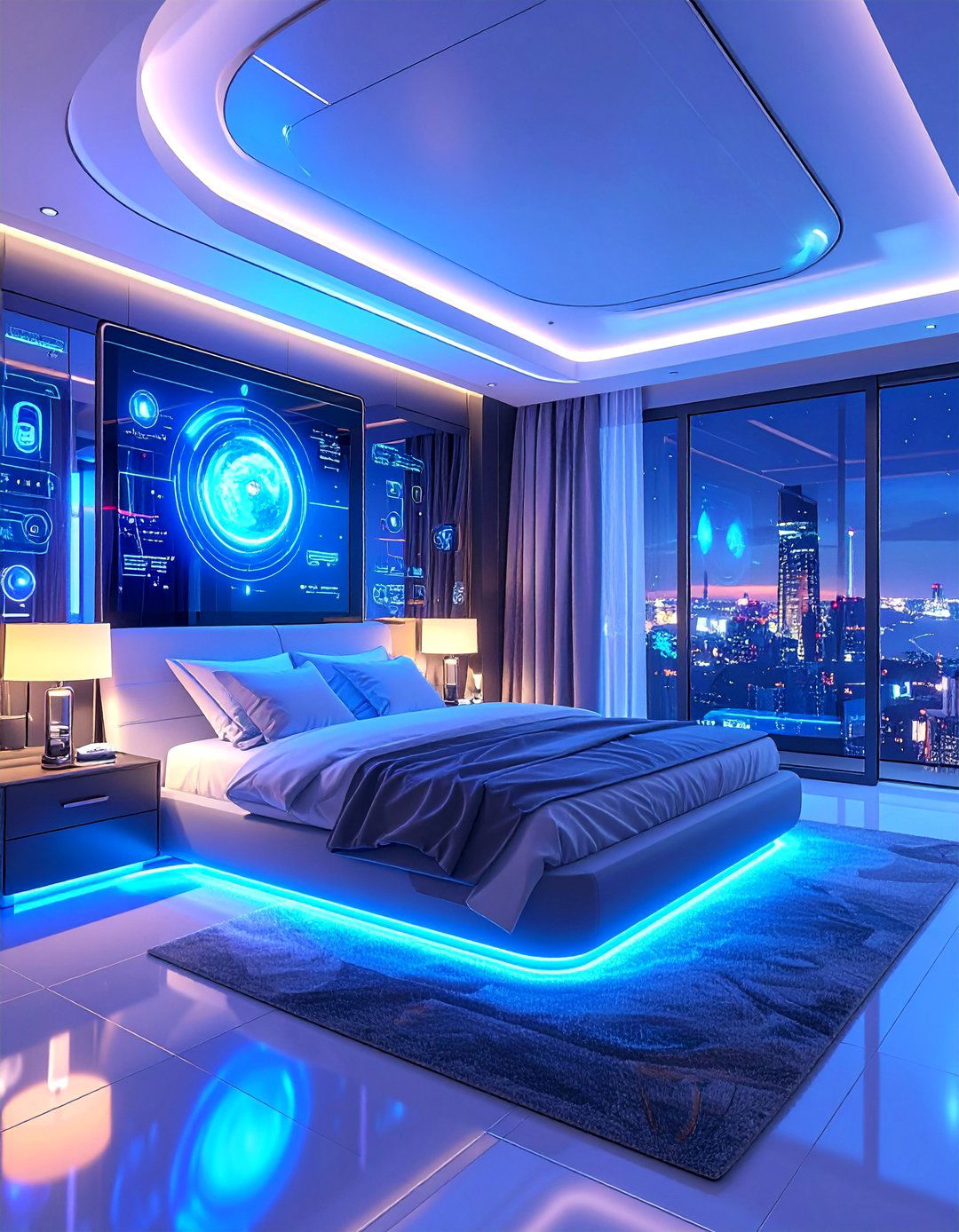 Future Forward Hotel Room with Innovation Features - 25 Hotel Room Design Ideas