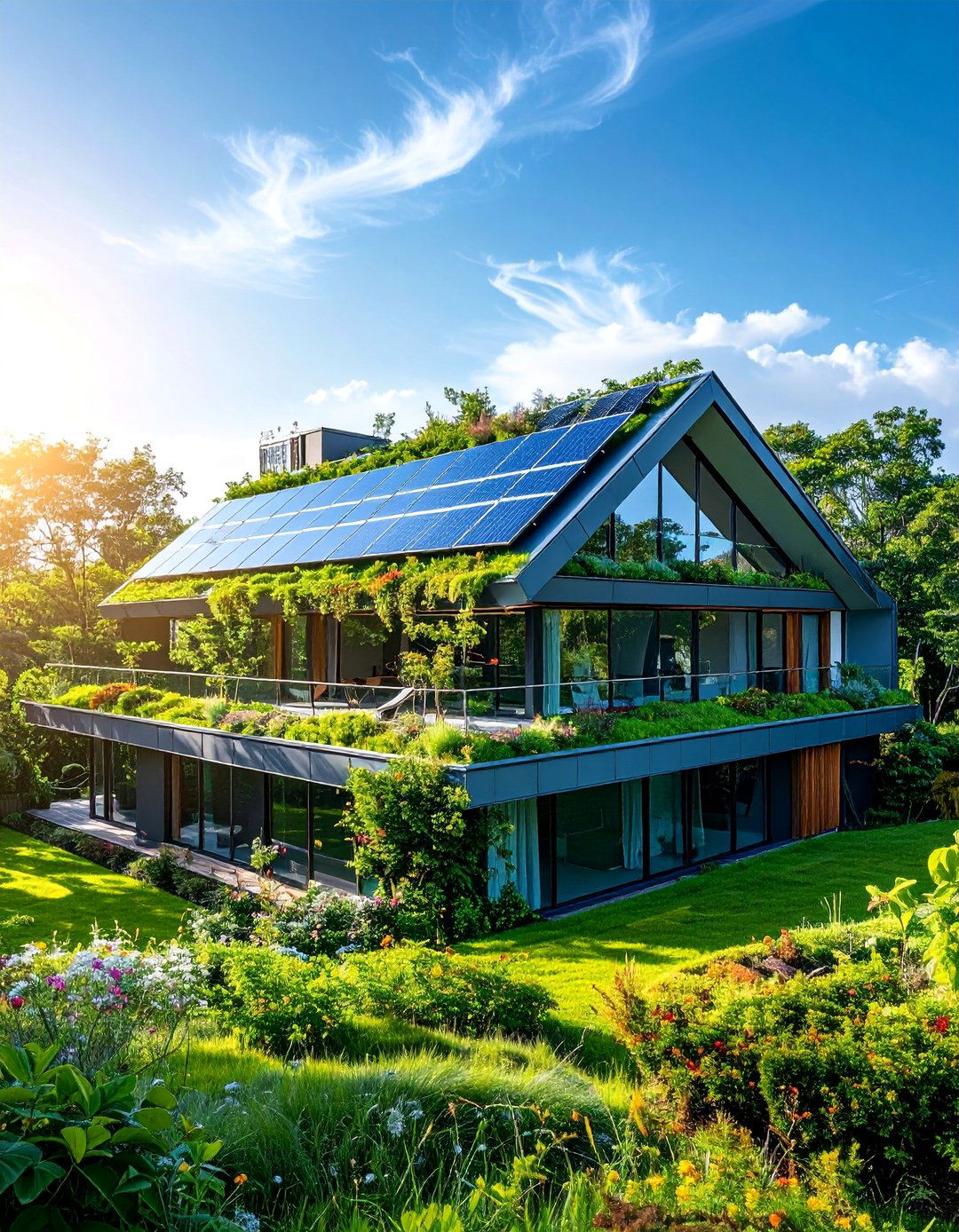 Future Forward Smart Green Roof House - 25 Houses With Green Roofs