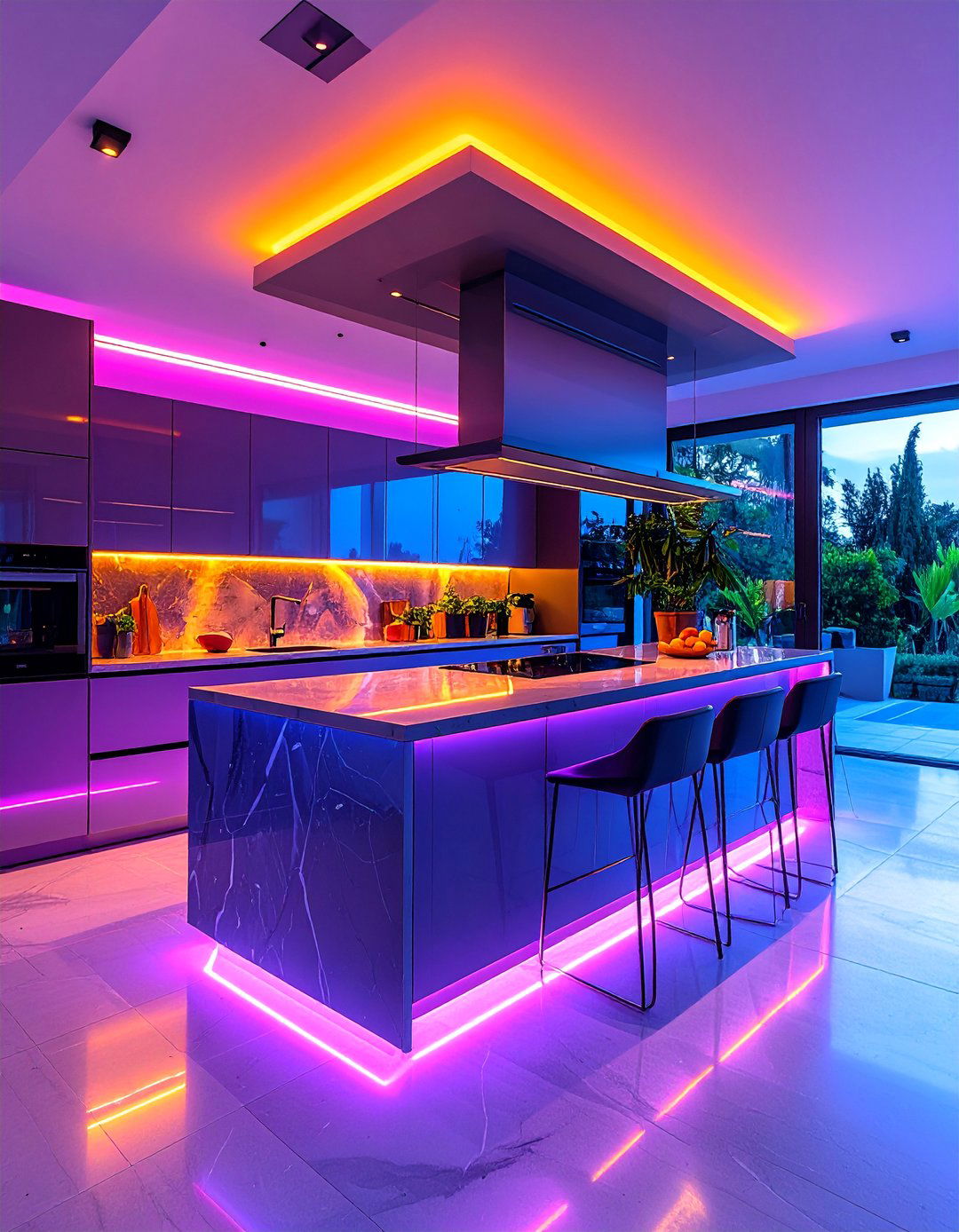Future Italian Smart Kitchen with Sustainable Technology - 25 Italian Kitchen Design Ideas
