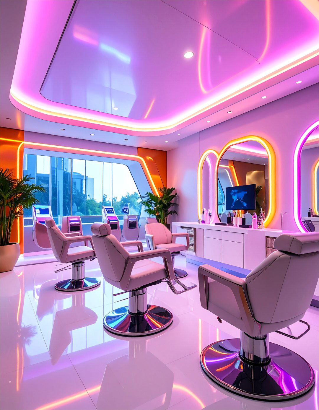 Futuristic Avant Garde Salon - 25 Salon Interior Design Ideas