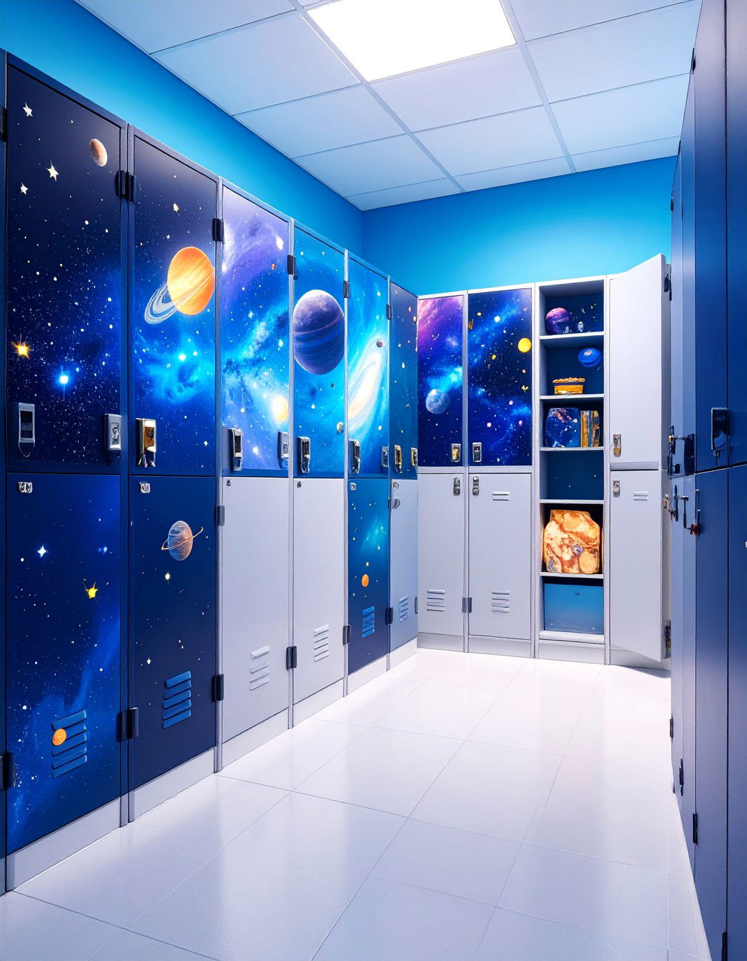 Galaxy Space Explorer Locker - 25 Locker Decor Ideas