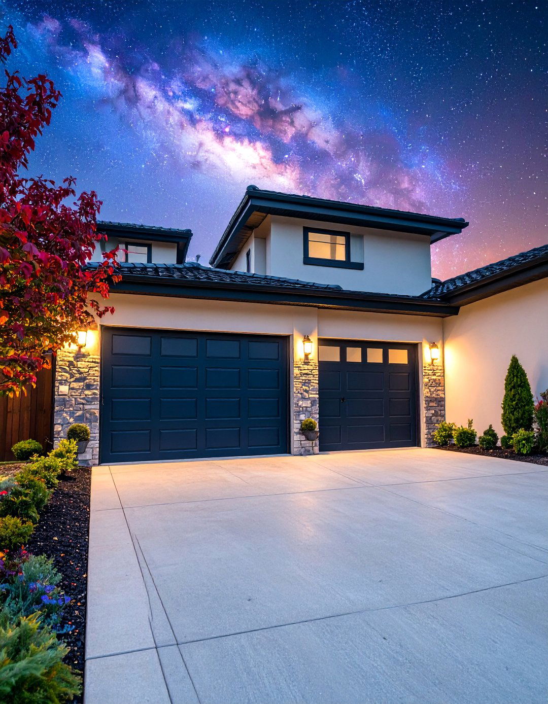 Galaxy Spiral Nebula Garage Door Mural - 25 Garage Door Murals