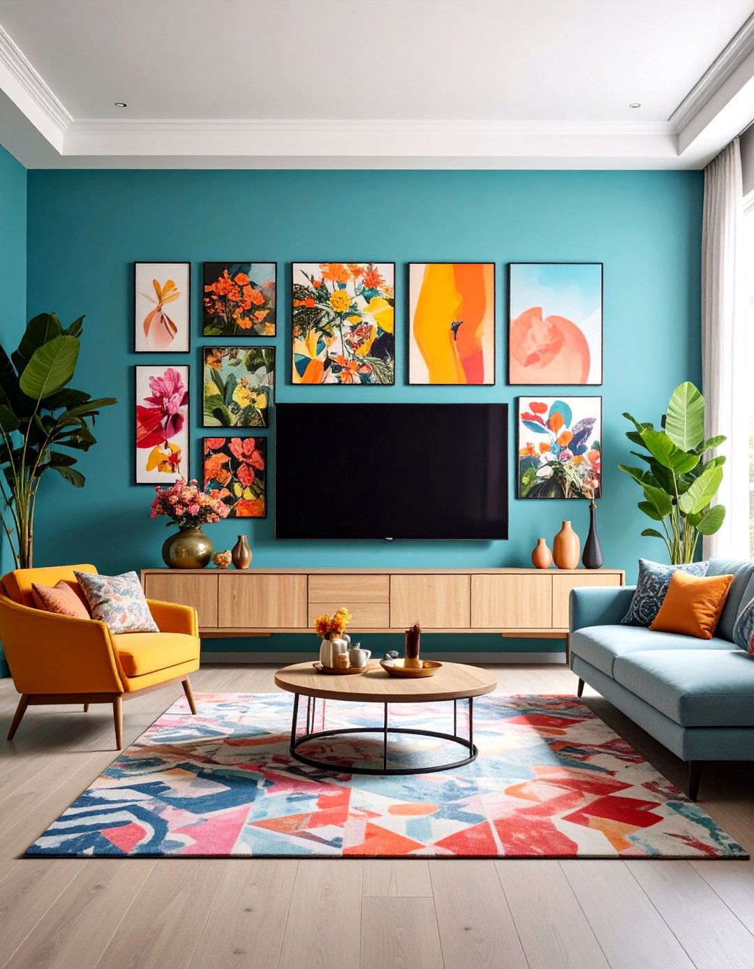 Gallery Wall TV Integration - 25 Tv Accent Wall Ideas