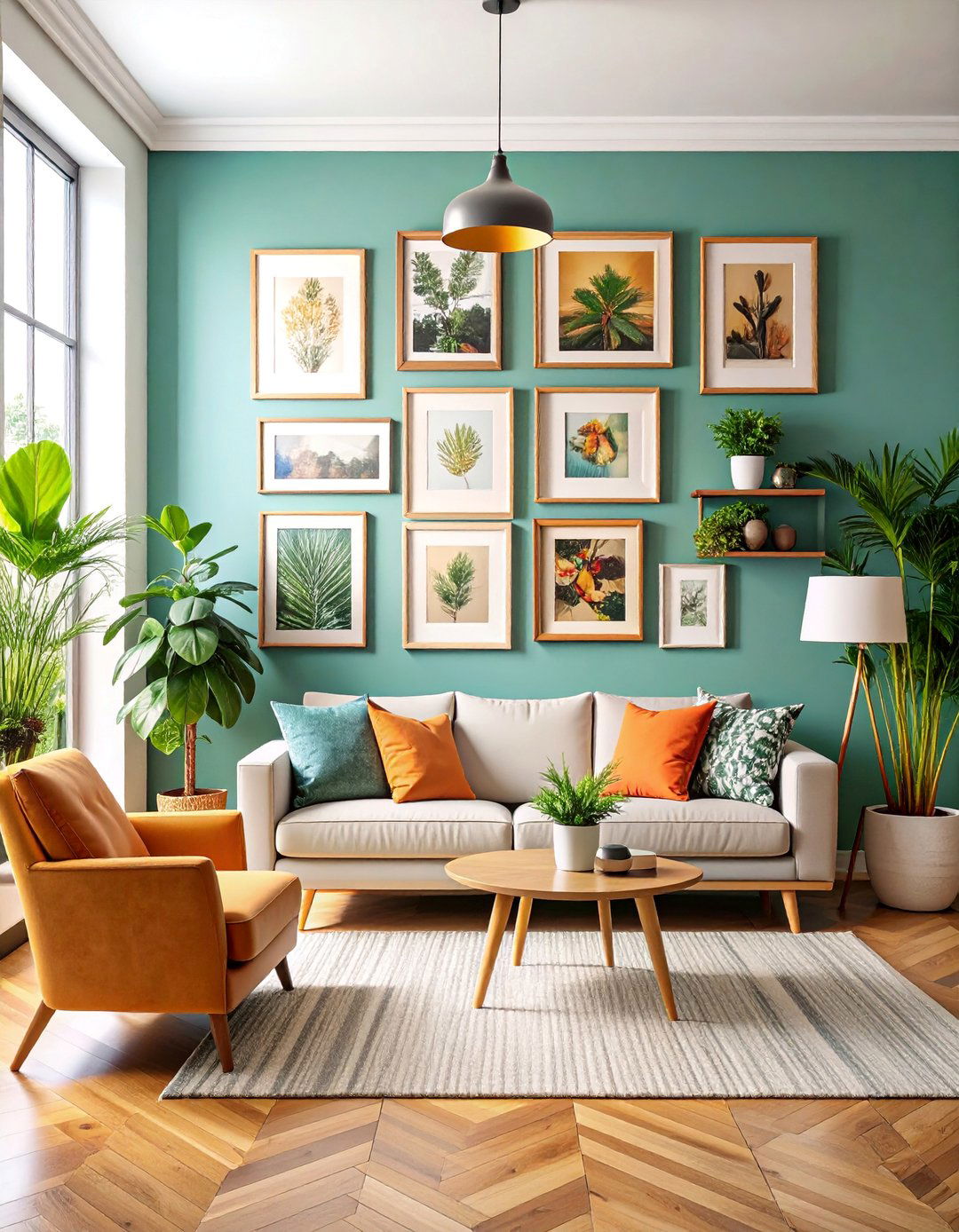 Gallery Wall with Mixed Frame Styles - 25 Wall Decor Ideas
