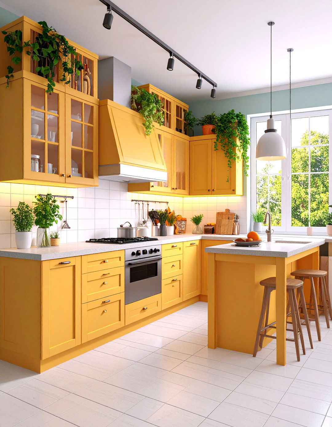Galley Kitchen with Floor to Ceiling Storage - 25 Galley Kitchen Ideas