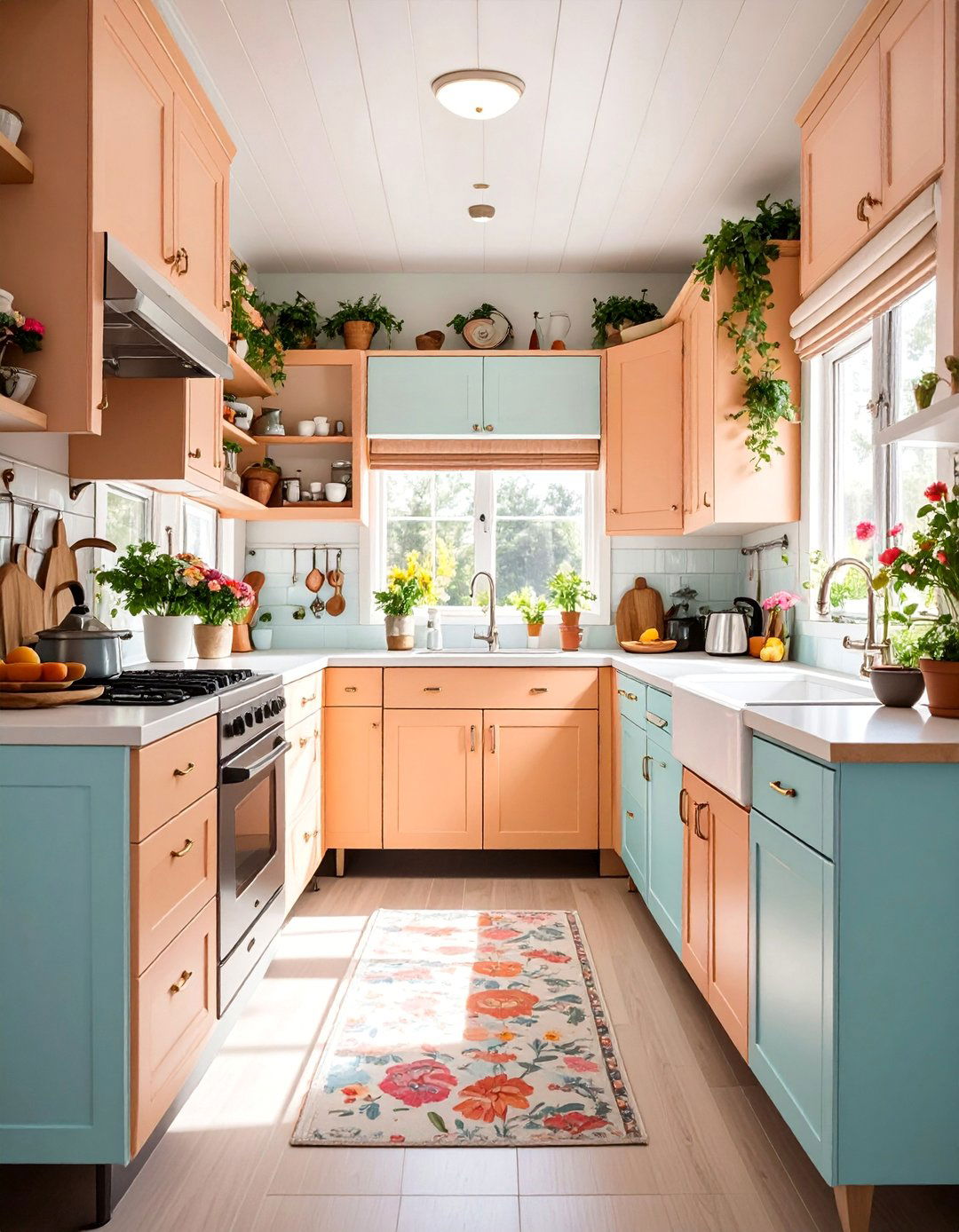 Galley Mobile Home Kitchen with Smart Storage - 25 Mobile Home Kitchen Ideas