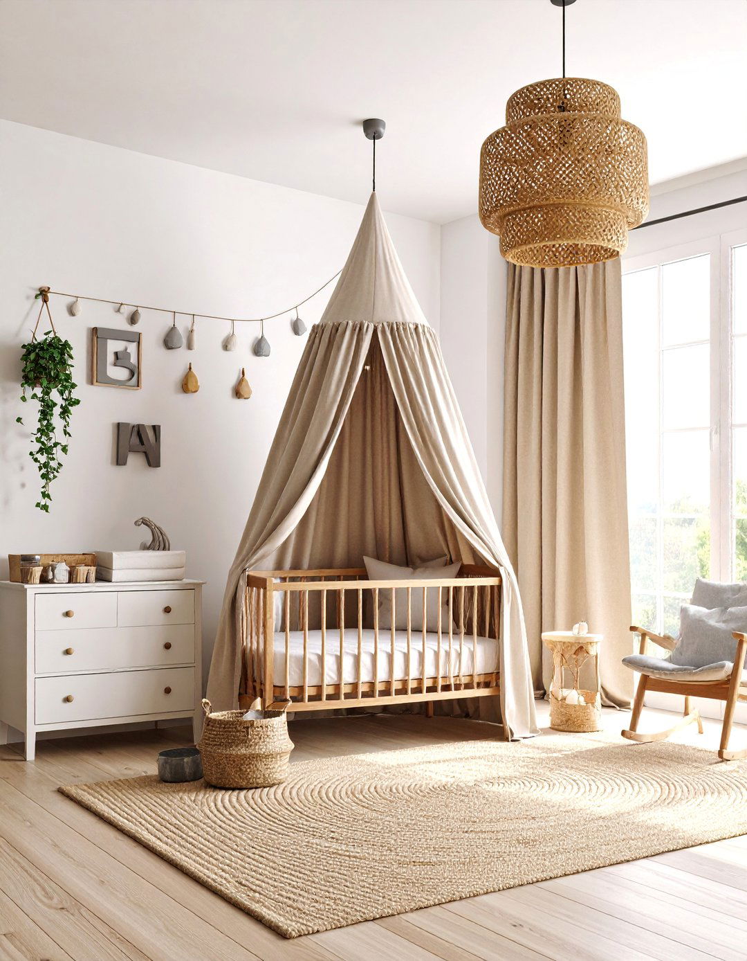 Galvanized Metal Accents Nursery - 25 Rustic Nursery Ideas