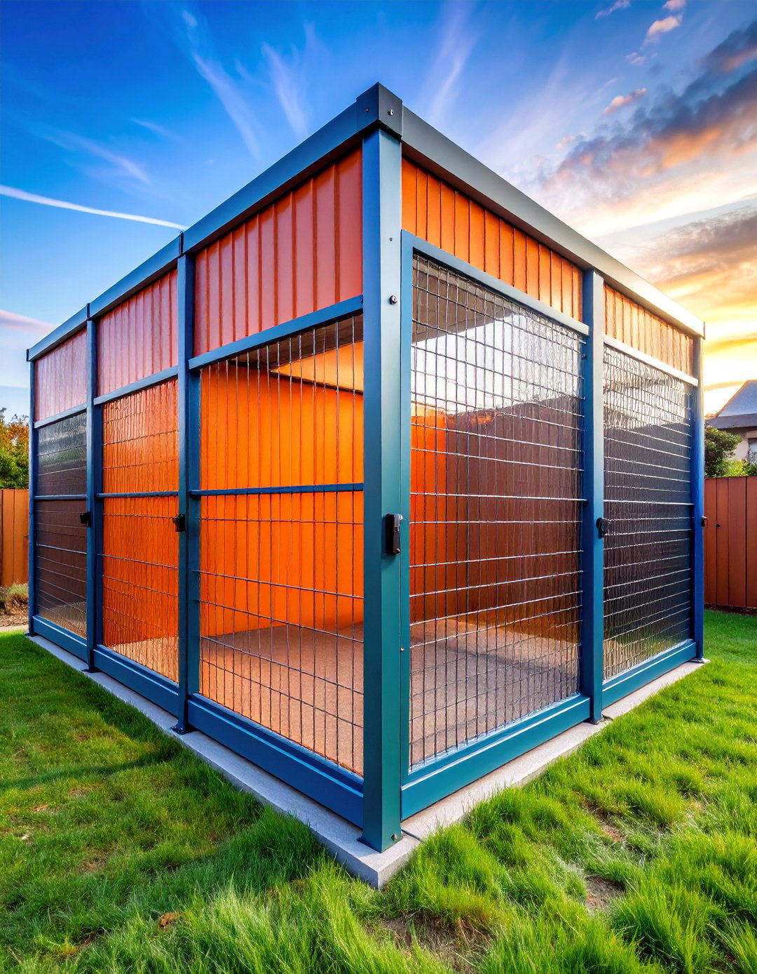 Galvanized Steel Dog Kennel Fence - 25 Dog Fence Ideas