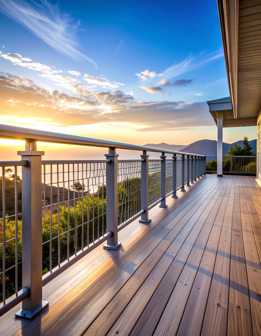 Galvanized Steel Hog Wire Traditional Railing - 25 Hog Wire Deck Railing Ideas