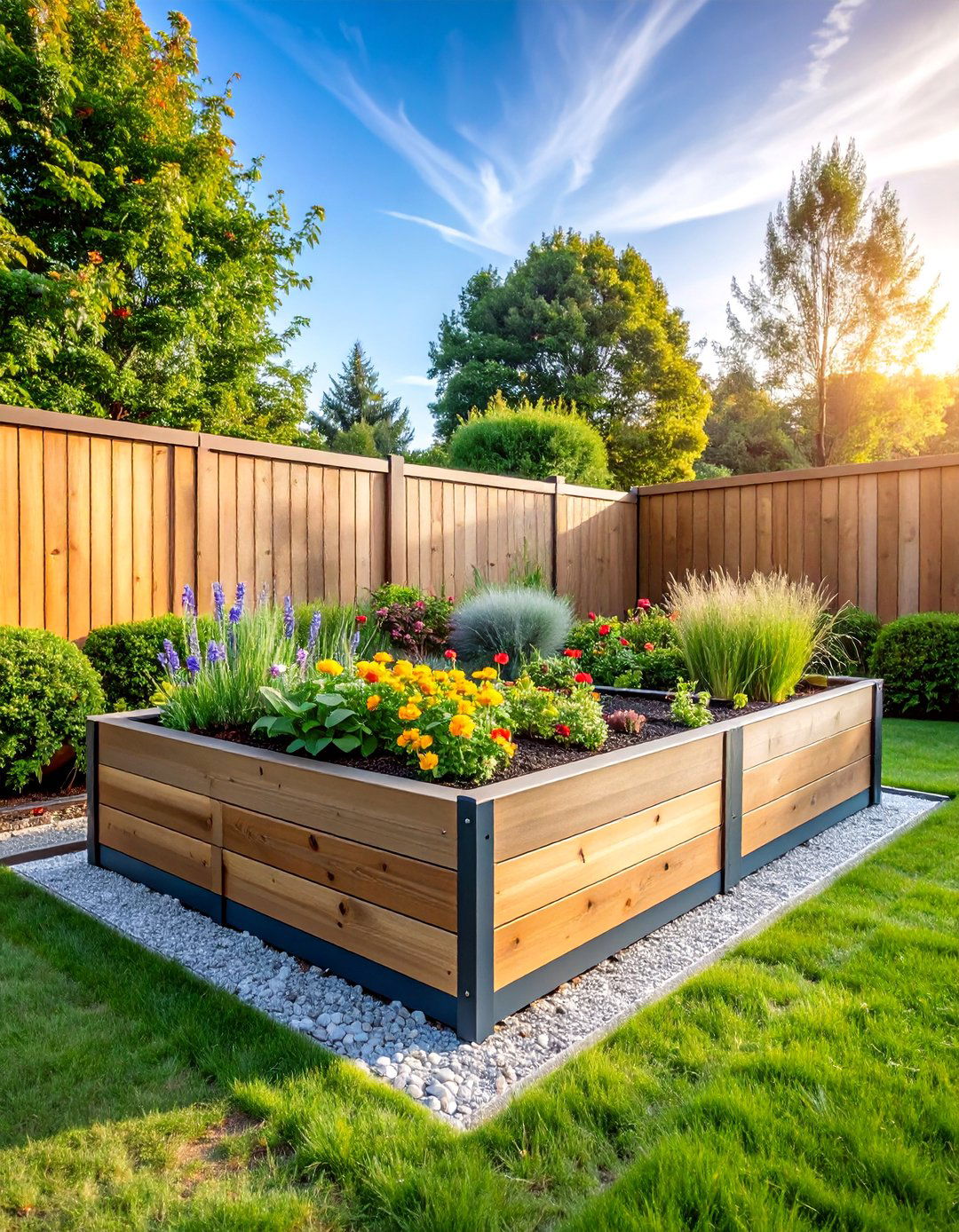 Galvanized Steel Modern Raised Garden Bed - 25 Raised Garden Bed Ideas