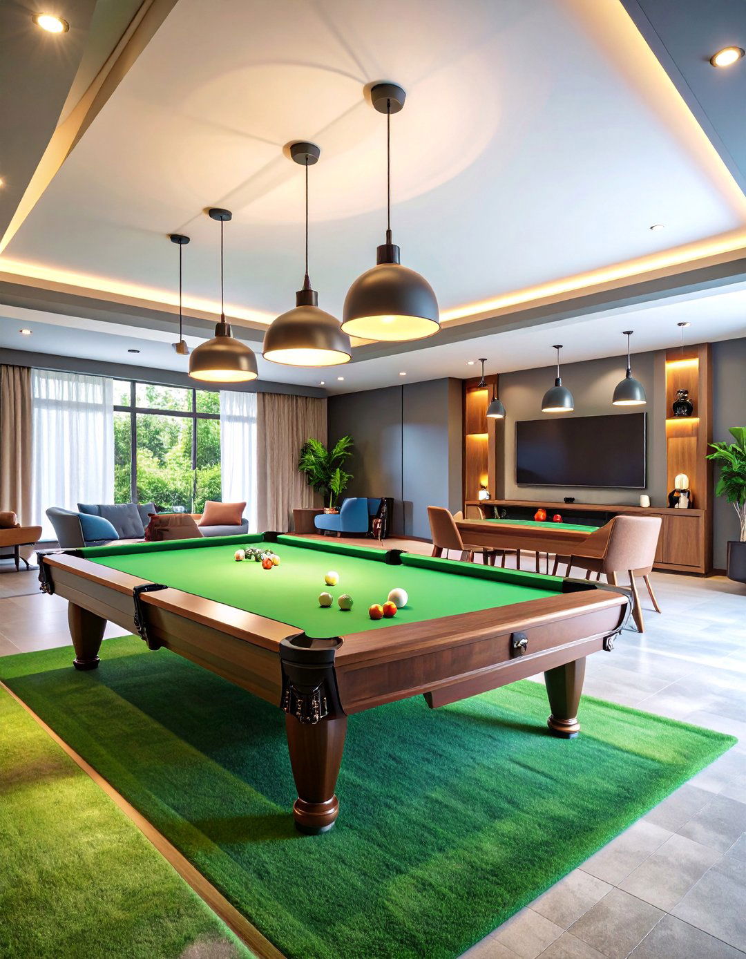 Game Room with Entertainment Variety - 25 Types of Rooms in a House