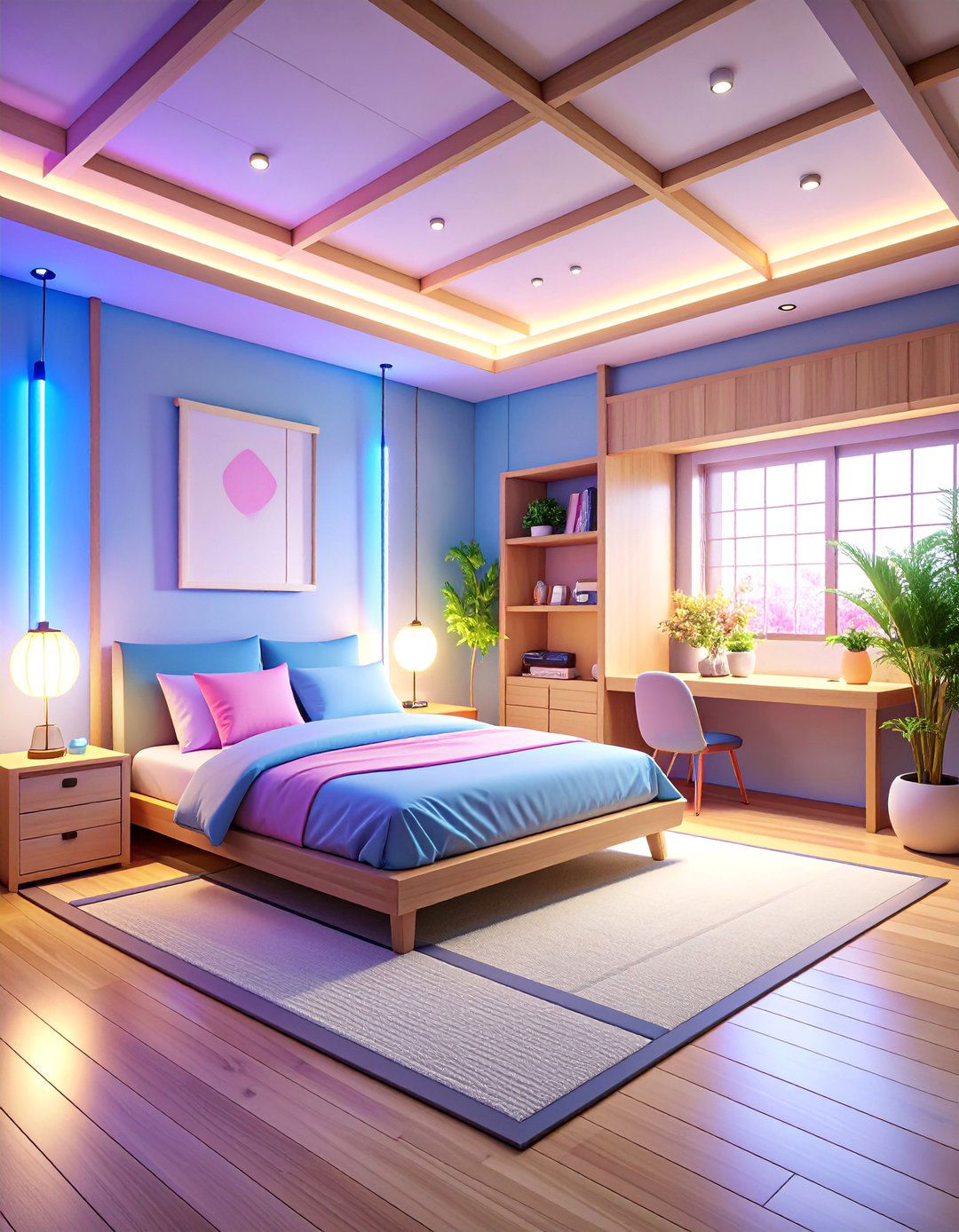 Gaming Bedroom with Japanese Anime and Manga Design Themes - 25 Gaming Bedroom Ideas