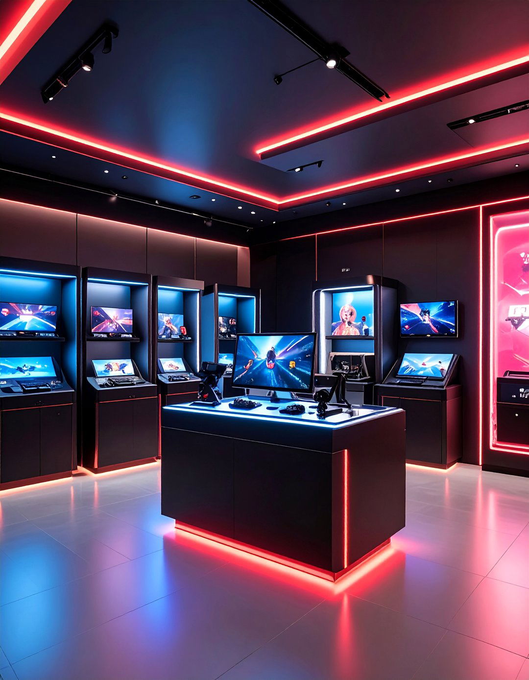 Gaming Collectibles Display - 25 Red and Black Gaming Setup Ideas