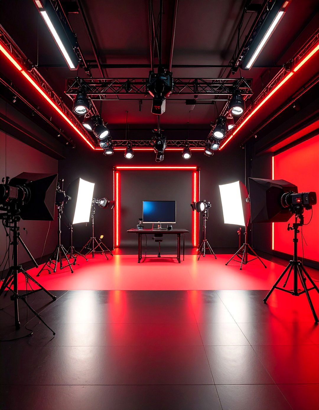 Gaming Photography Studio - 25 Red and Black Gaming Setup Ideas