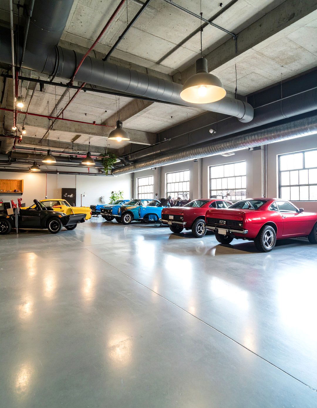 Garage Converted Arcade Room with Automotive Themes - 25 Arcade Room Ideas