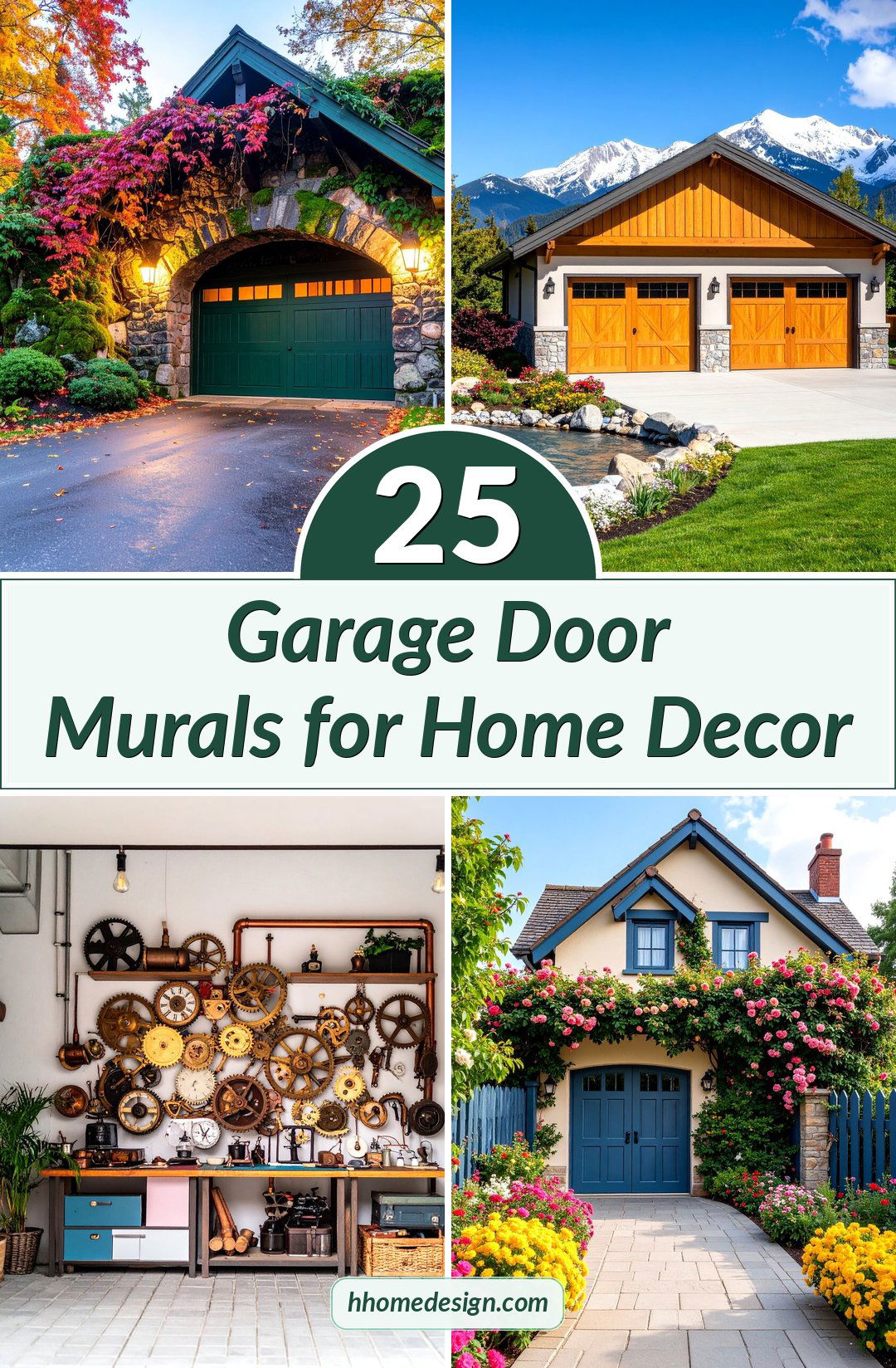 25 Garage Door Murals for Home Decor
