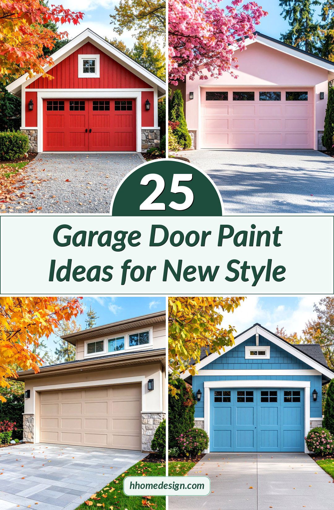 25 Garage Door Paint Ideas for New Style