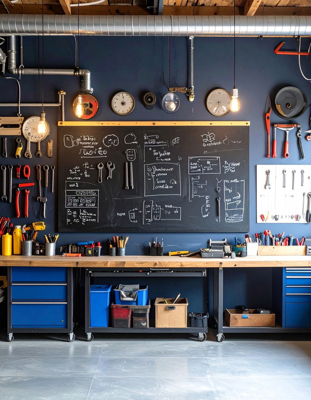 Garage Workshop Project Chalkboard - 25 Chalkboard Ideas