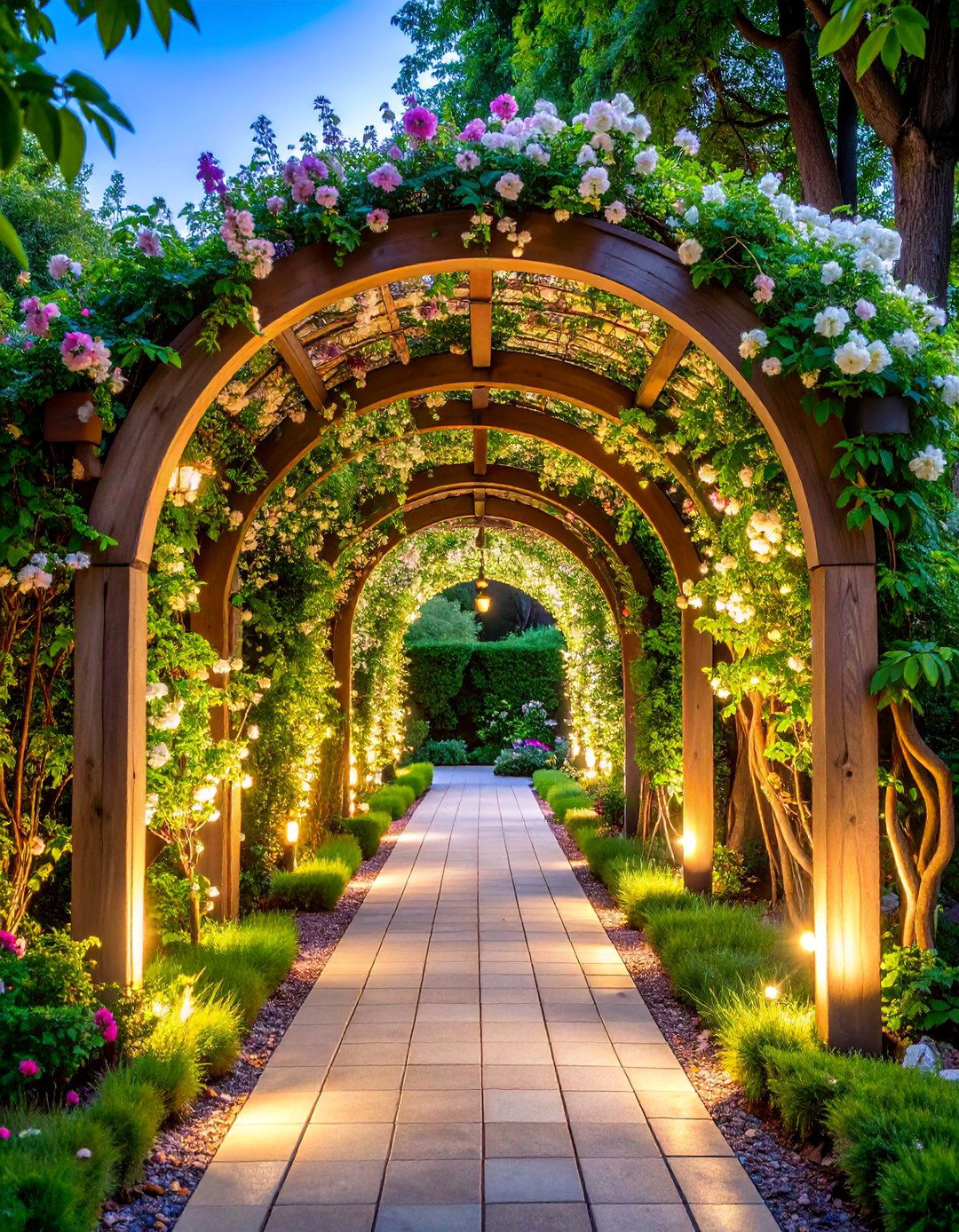 Garden Arch Entrance Divider - 25 Garden Divider Ideas