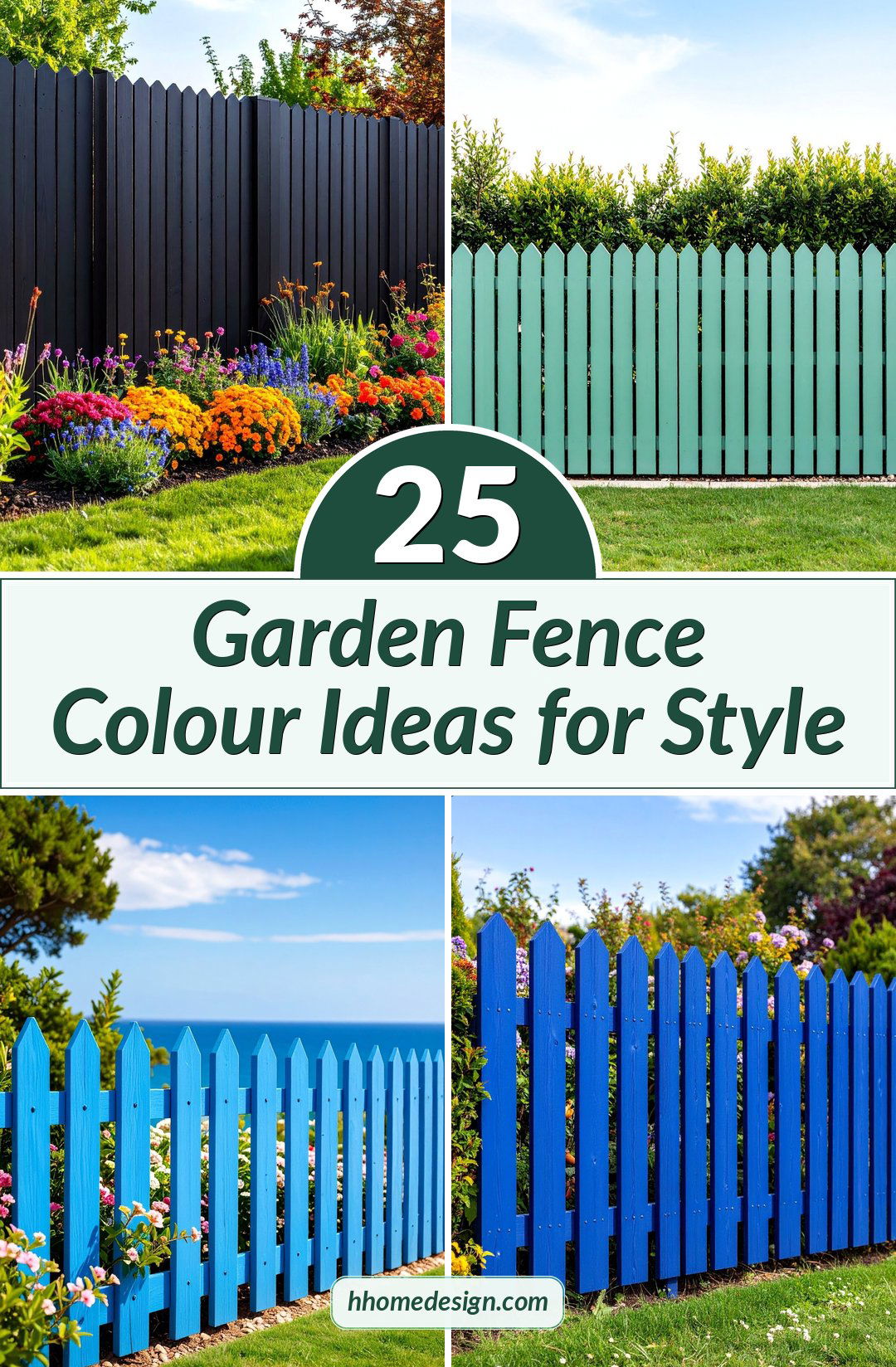 25 Garden Fence Colour Ideas for Style