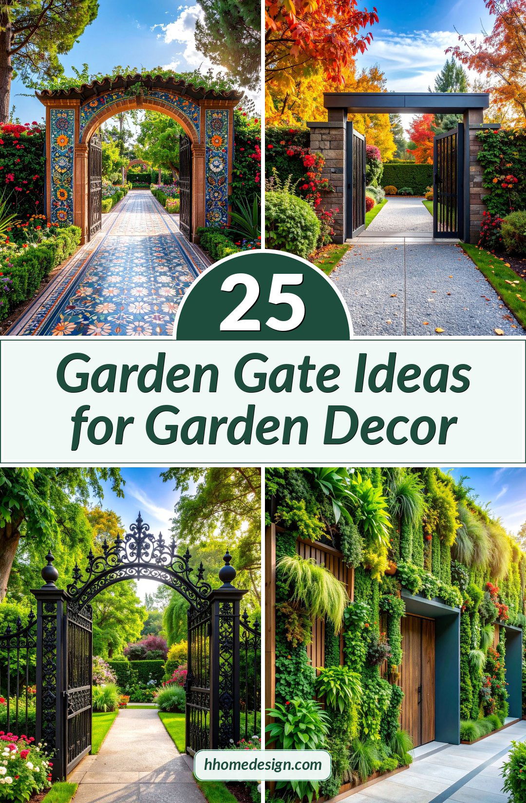 25 Garden Gate Ideas for Garden Decor