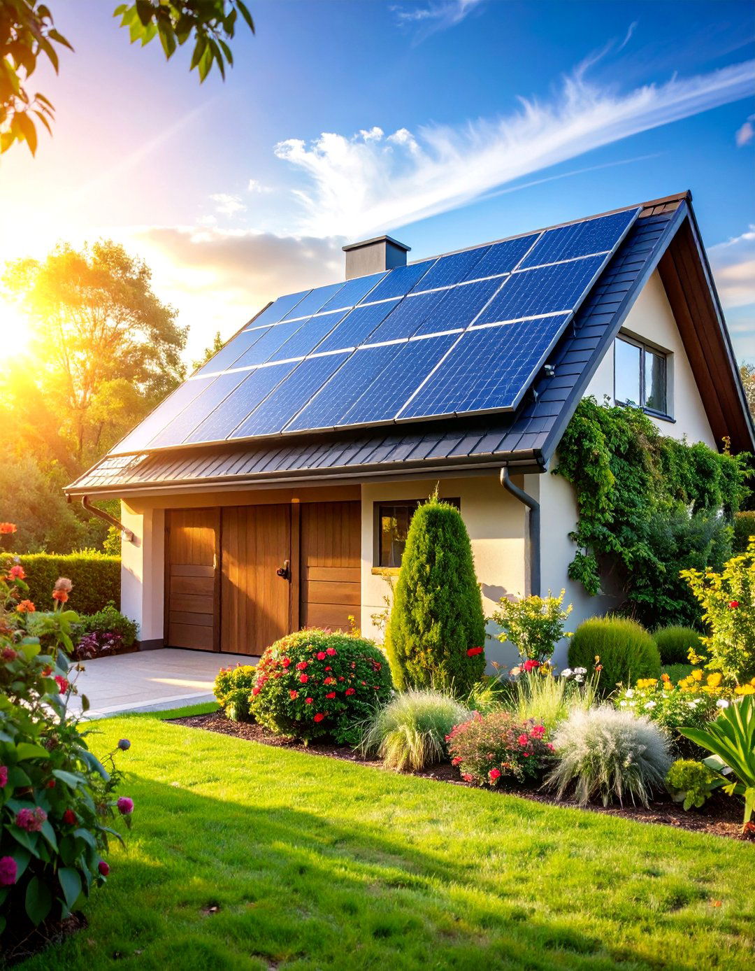 Garden Gate with Automated Solar Operation - 25 garden gate ideas