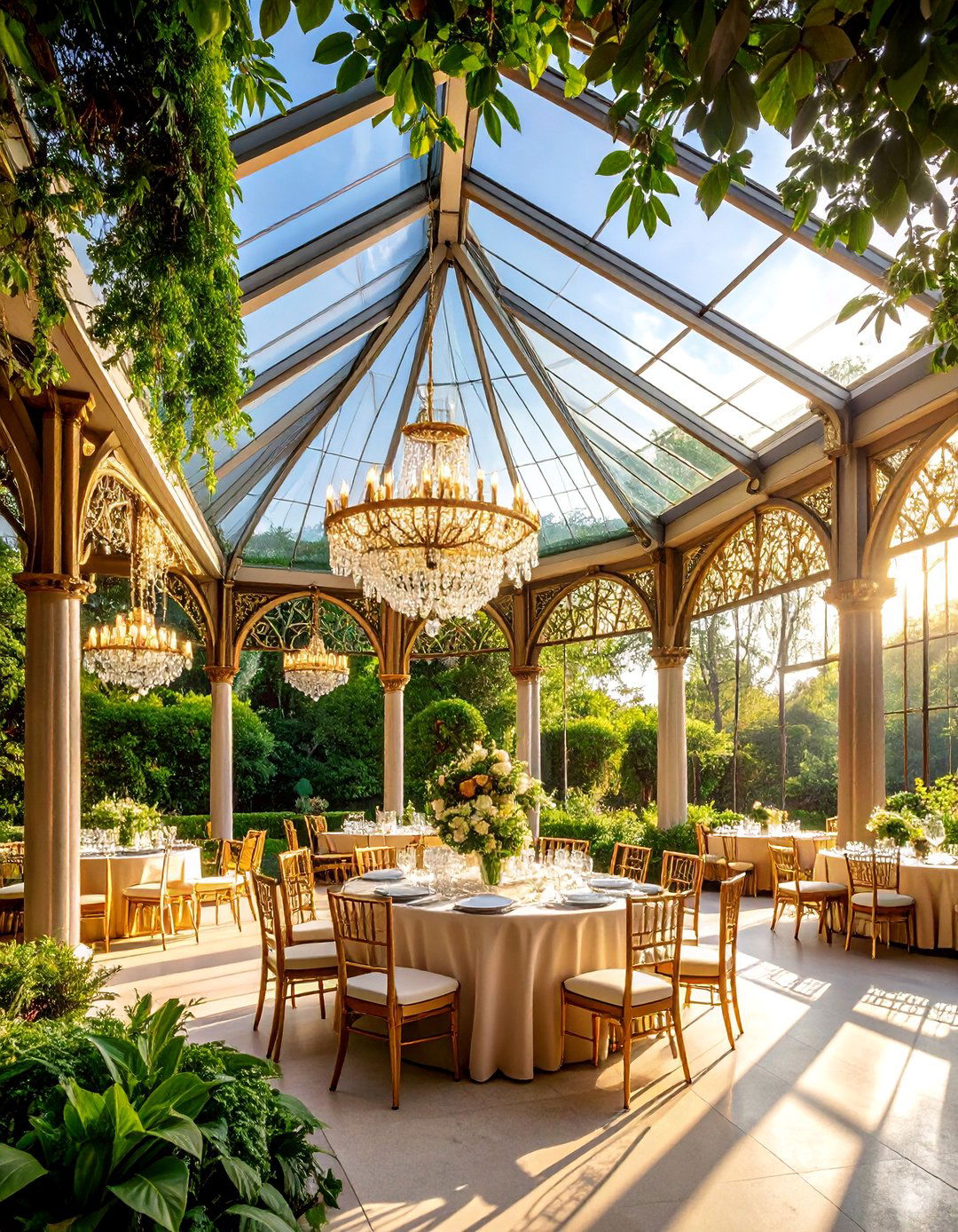 Garden Glamour Under Glass Pavilion - 25 Glamorous Wedding Ideas
