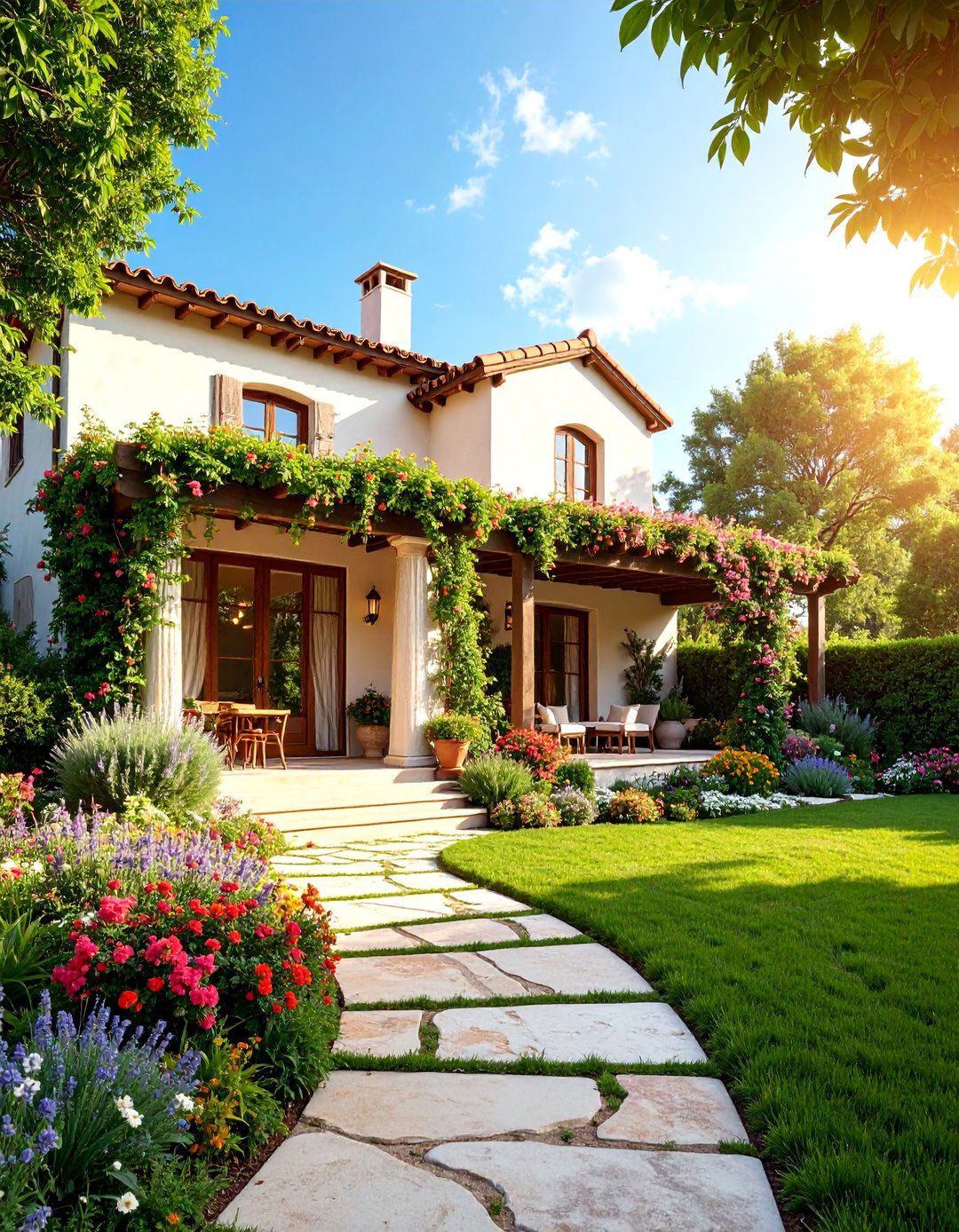 Garden Integrated Mediterranean House Exterior - 25 Mediterranean House Exterior Ideas