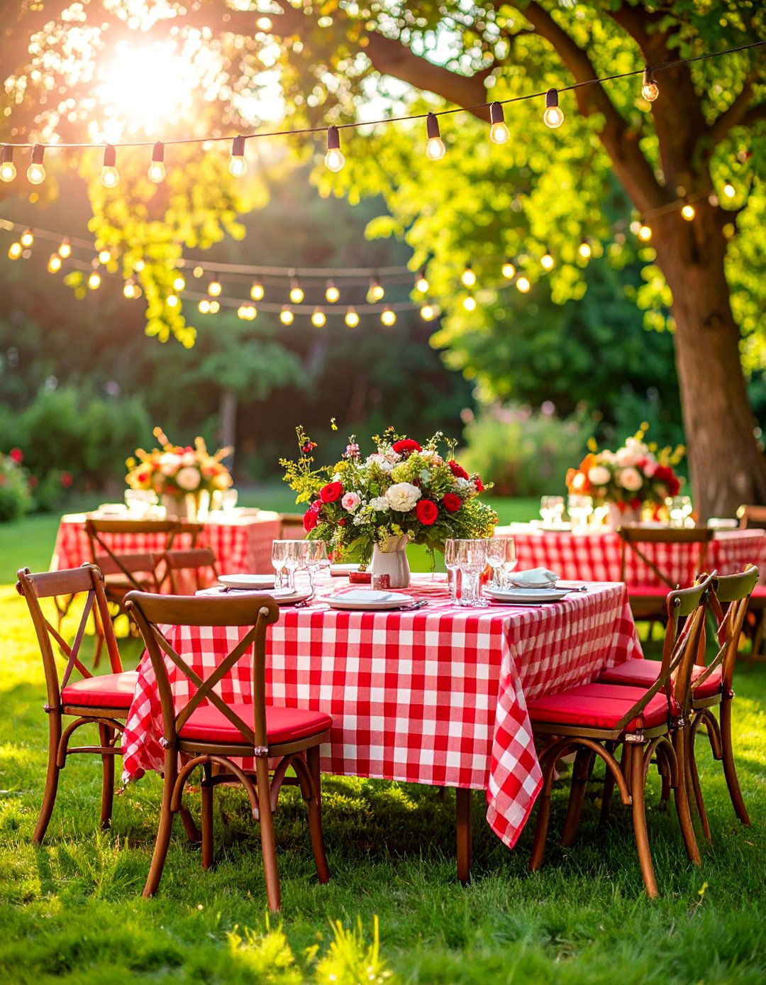 Garden Party Red Wedding - 25 Red Wedding Theme Ideas