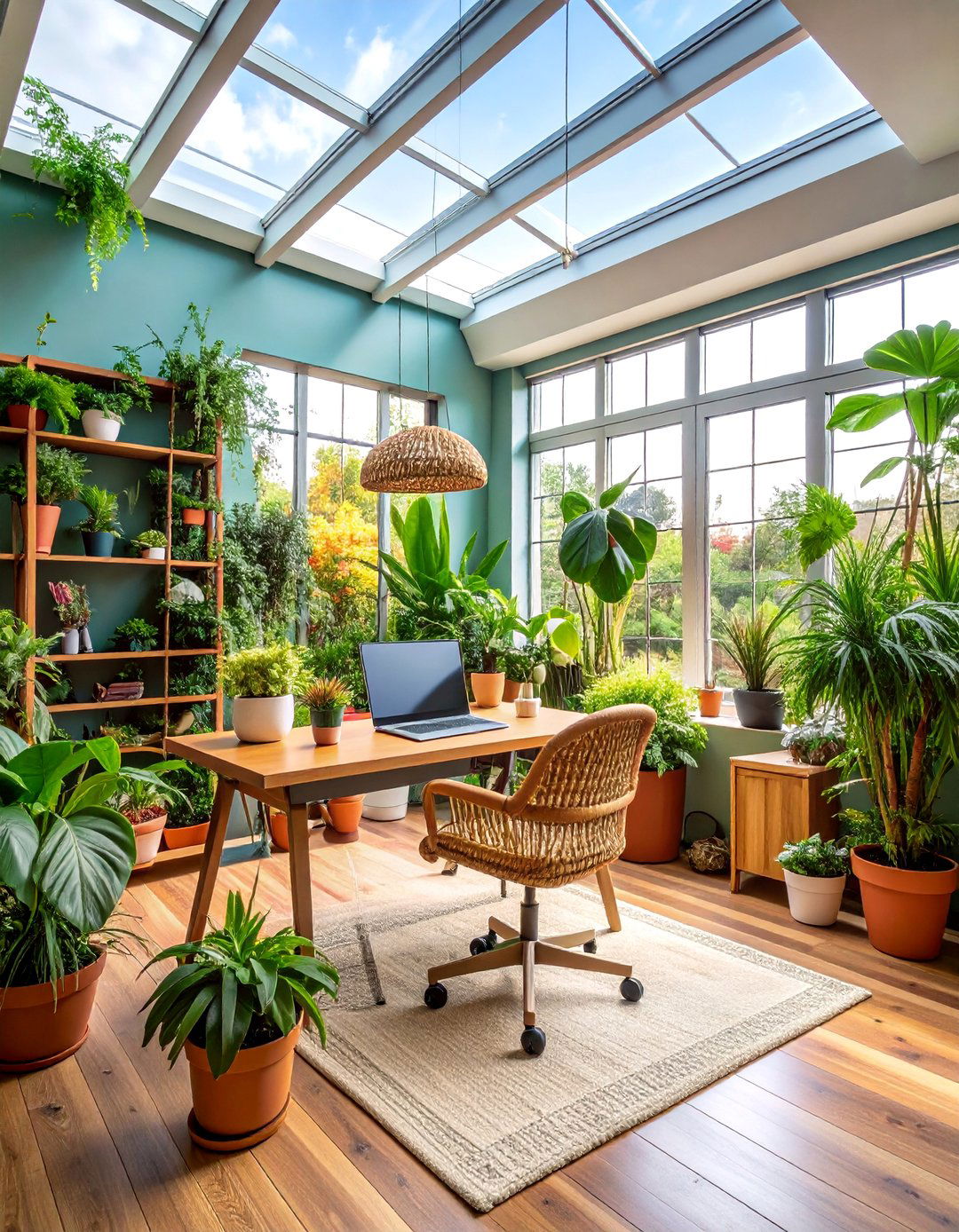 Garden Room Office with Plants - 25 Home Office Ideas for Her