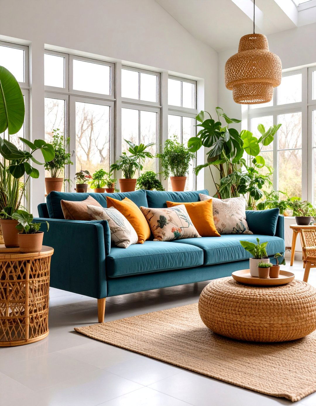 Garden Room Teal Sofa Conservatory Style - 25 Teal Couch Living Room Ideas