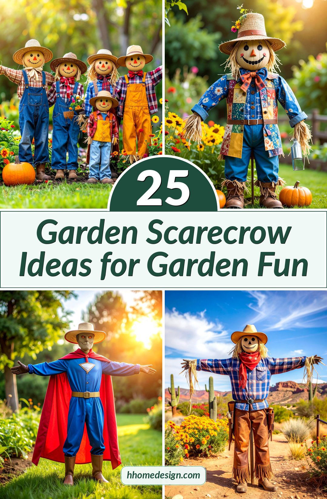 25 Garden Scarecrow Ideas for Garden Fun