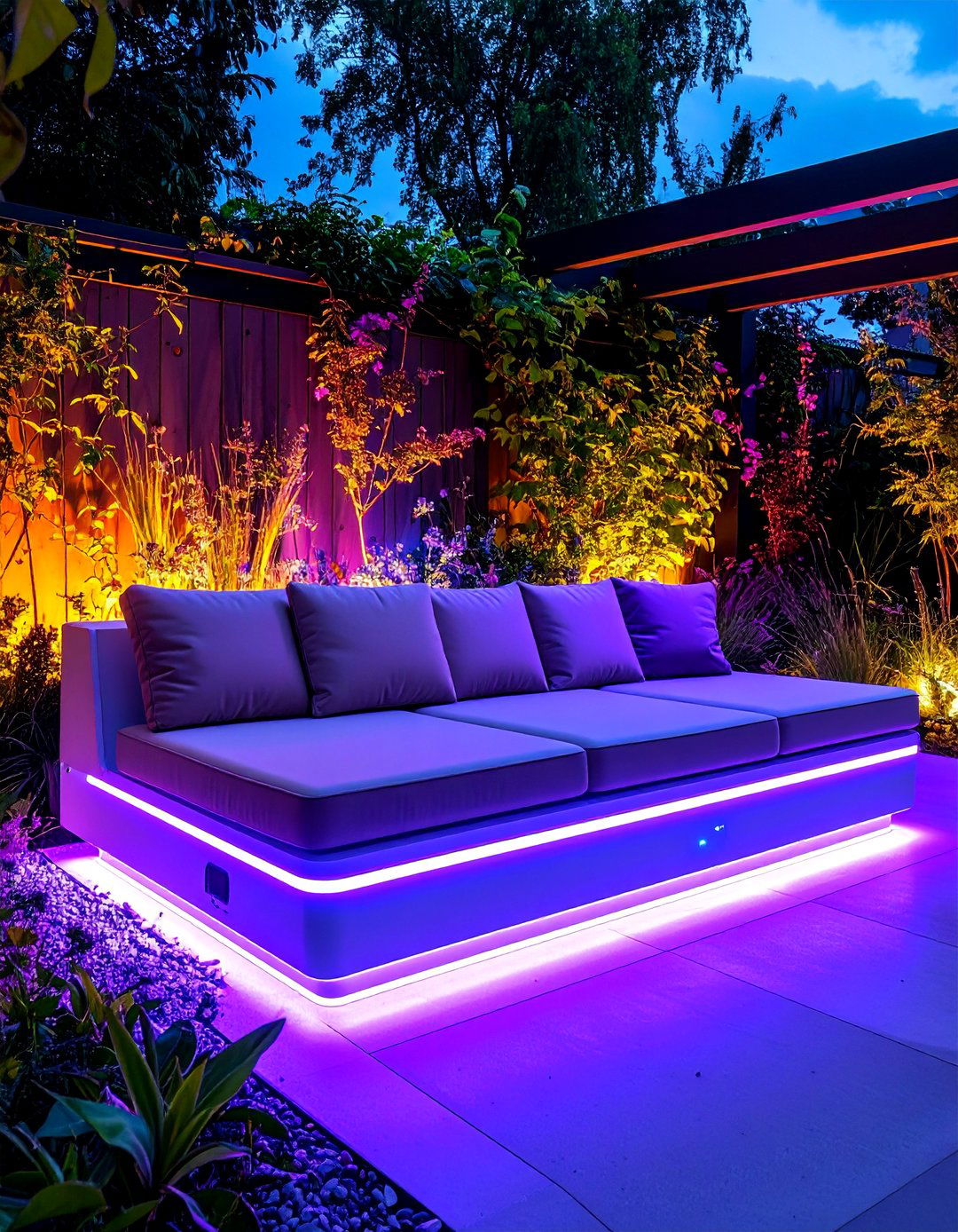 Garden Seating with Smart Technology Integration - 25 Garden Seating Ideas