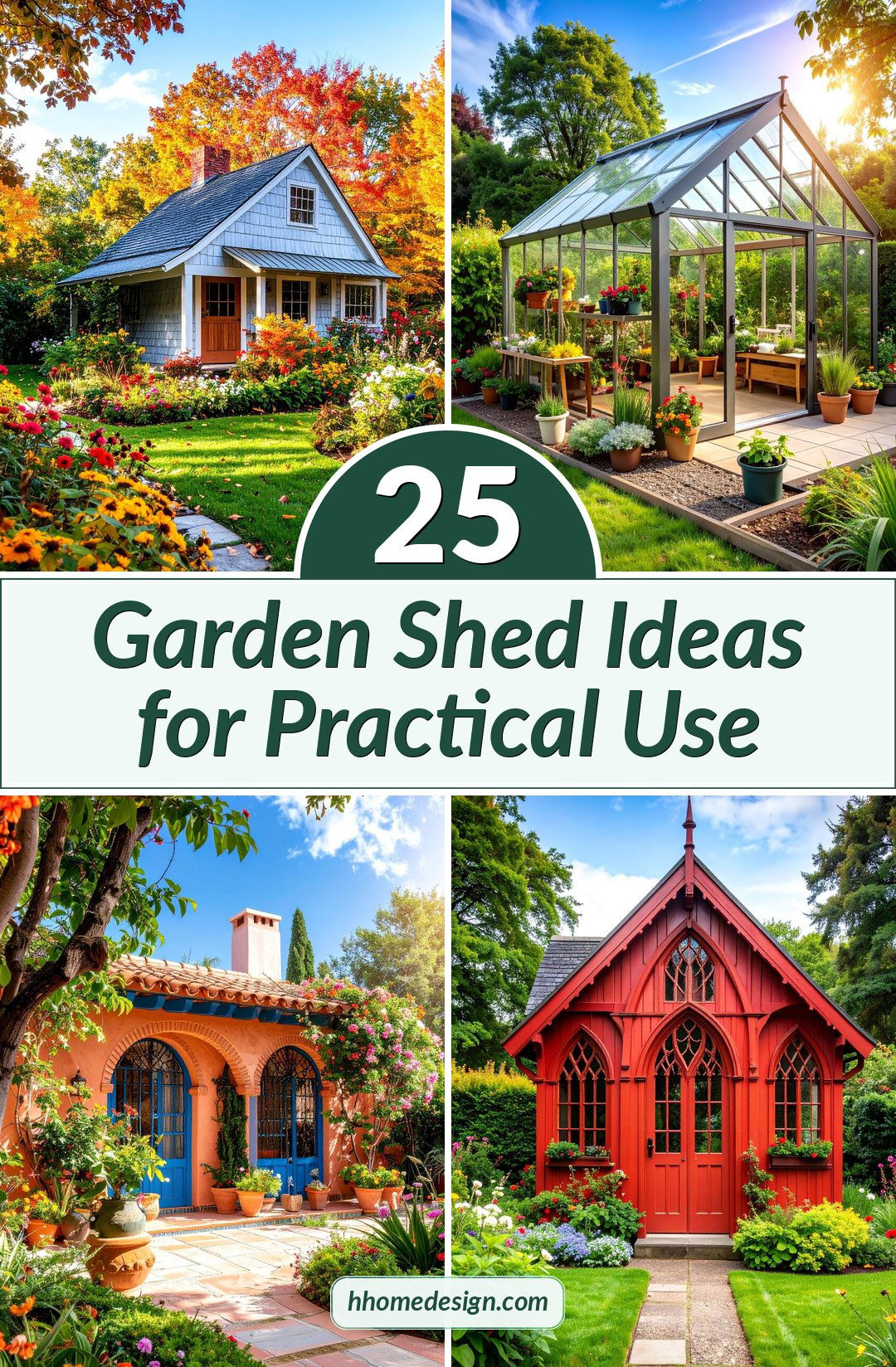 25 Garden Shed Ideas for Practical Use
