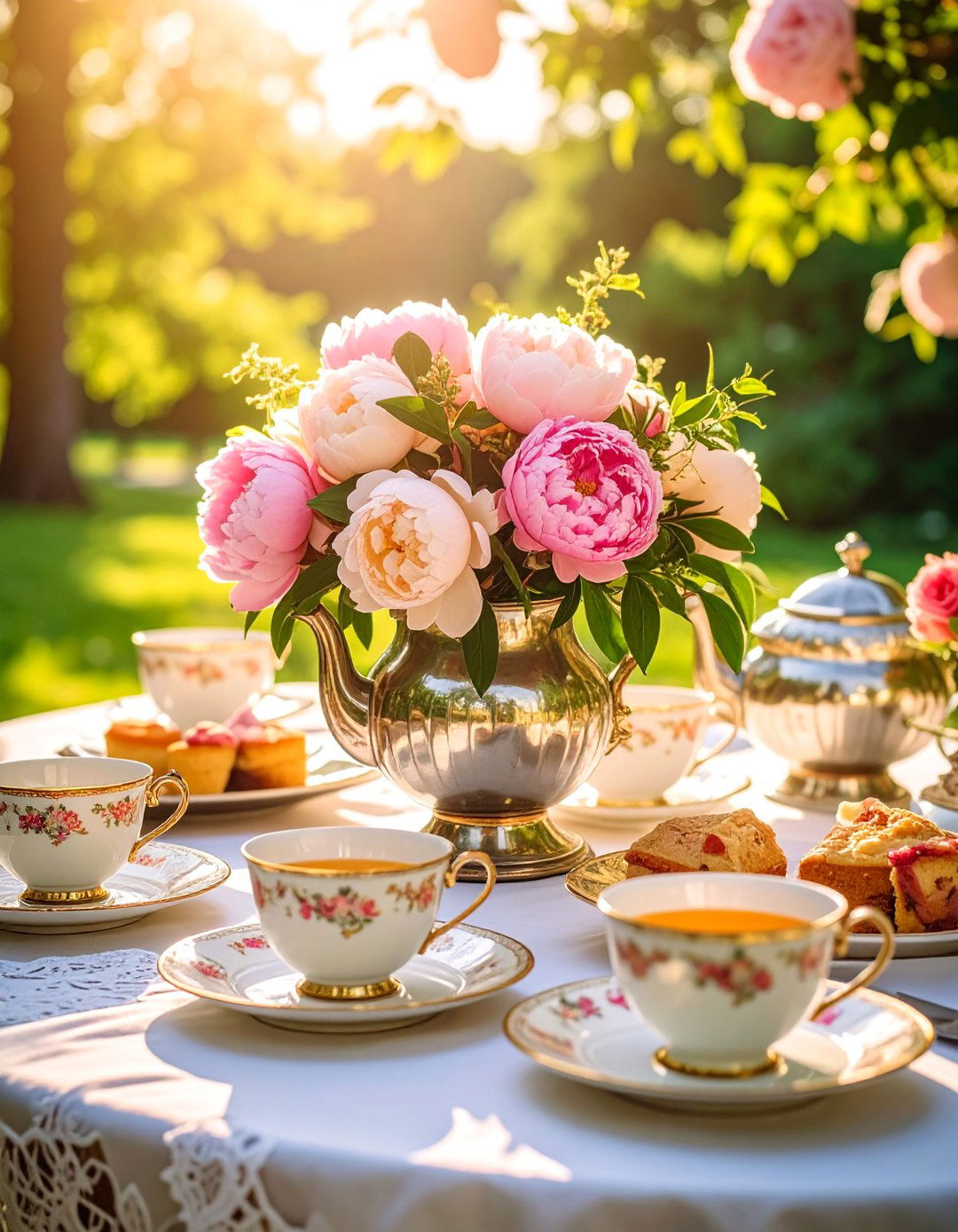 Garden Tea Party Centerpiece - 25 Wedding Centerpiece Ideas