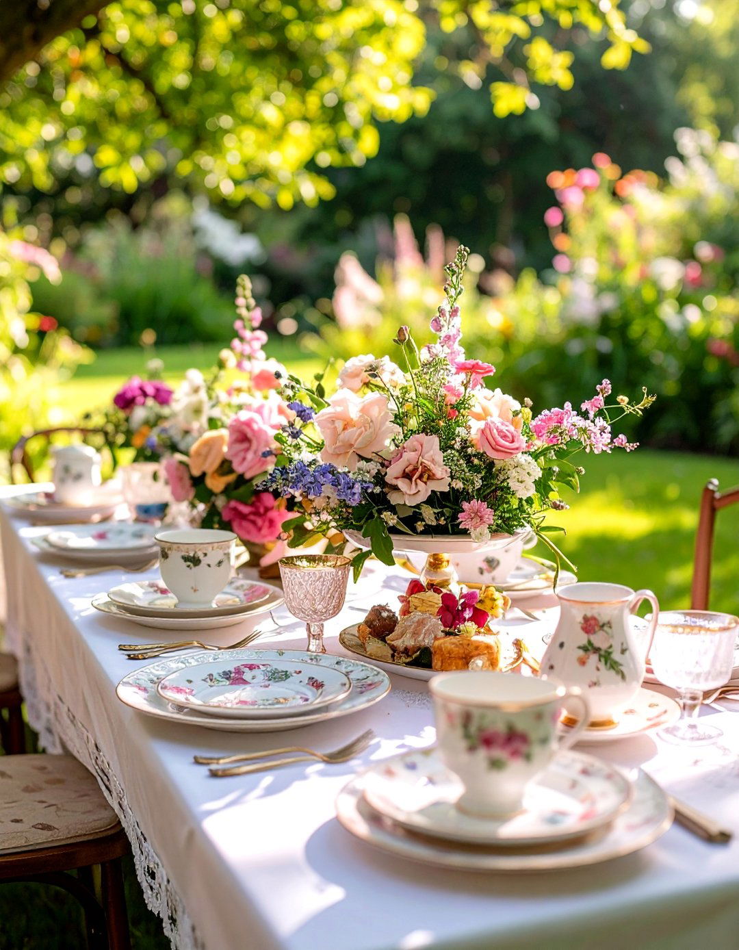 Garden Tea Party Elegance - 25 Backyard Birthday Party Ideas