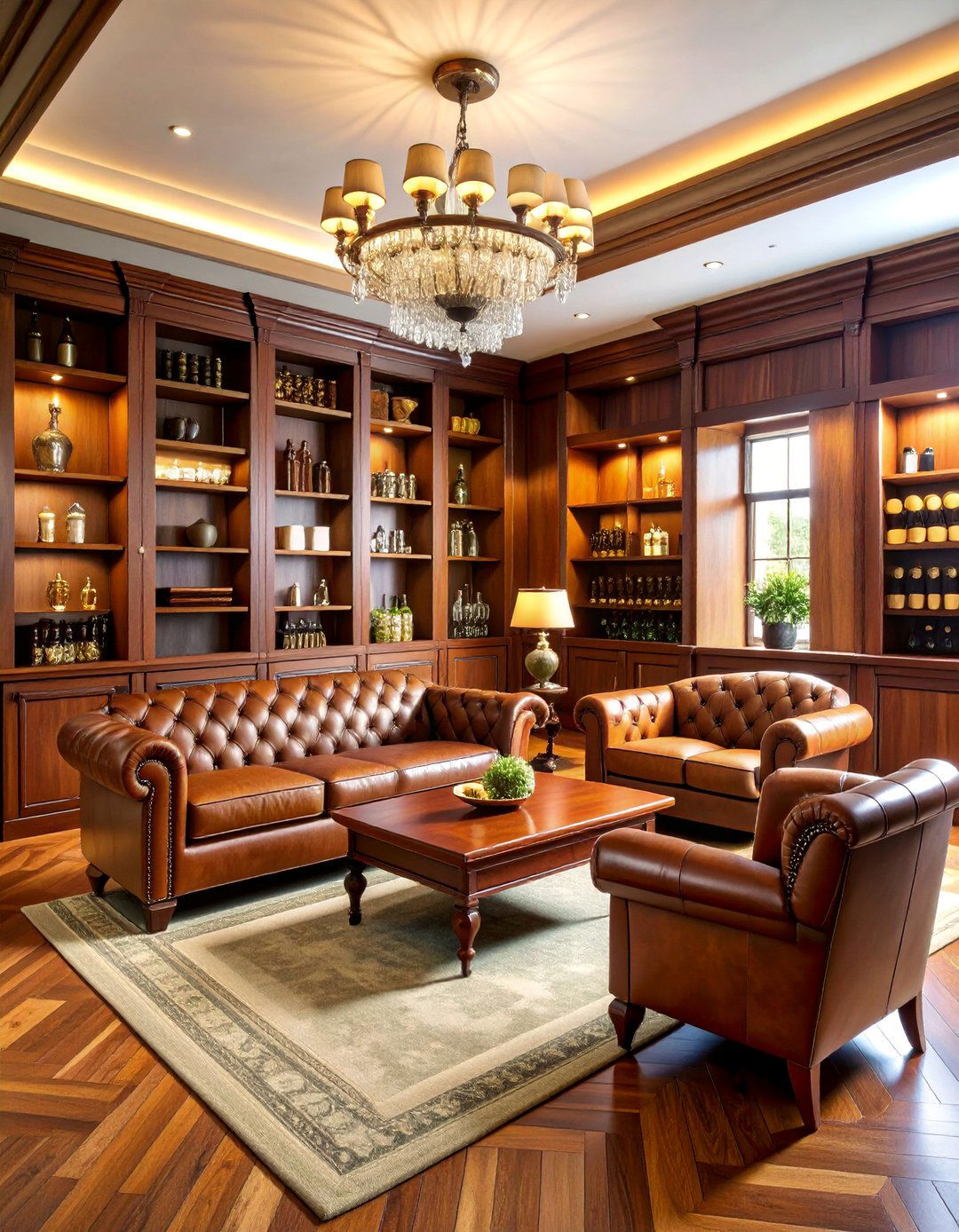 Gentlemans Cigar Lounge Gun Room - 25 Man Cave Gun Room Ideas