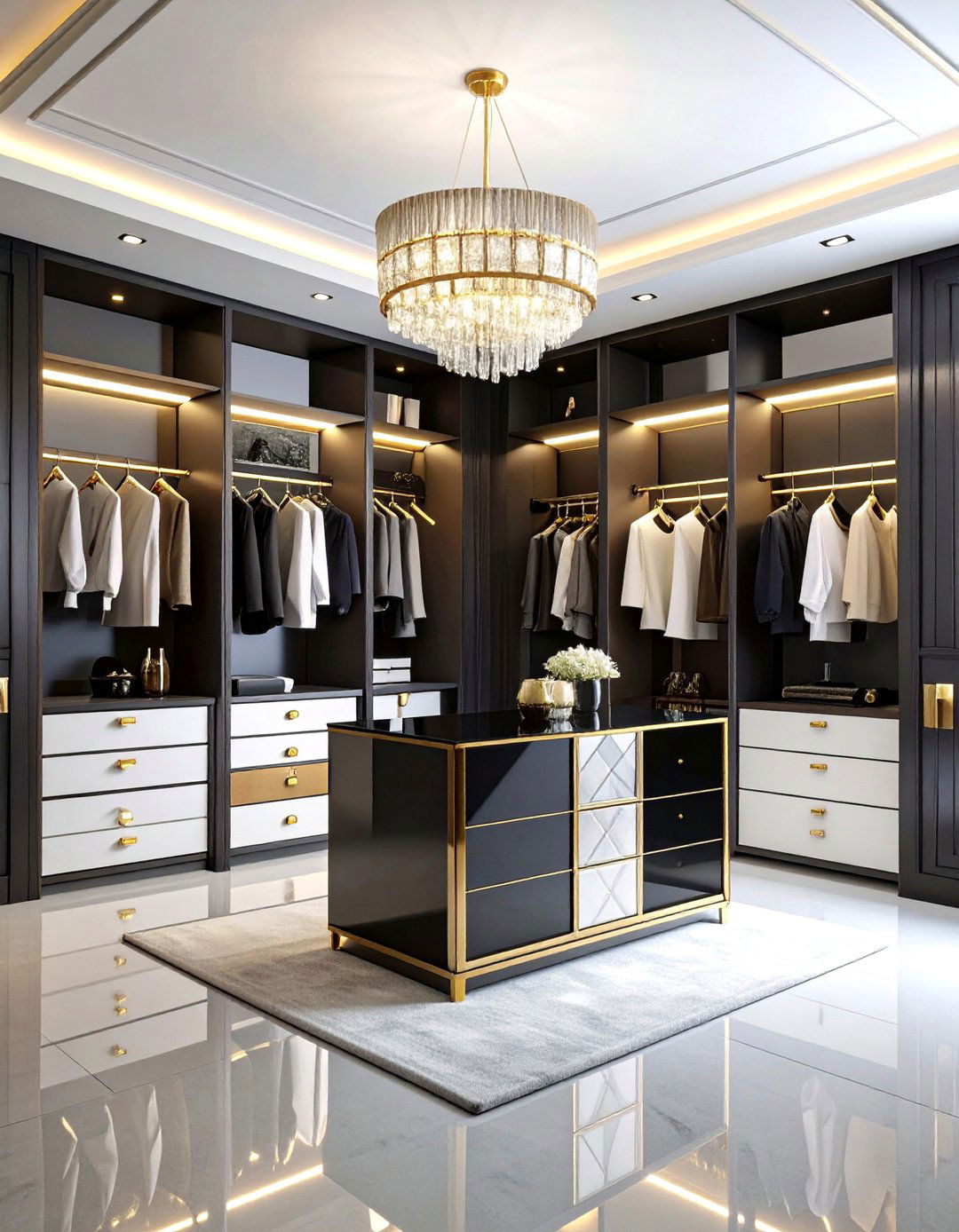 Geometric Art Deco Glamour Theme - 25 Closet Wallpaper Ideas