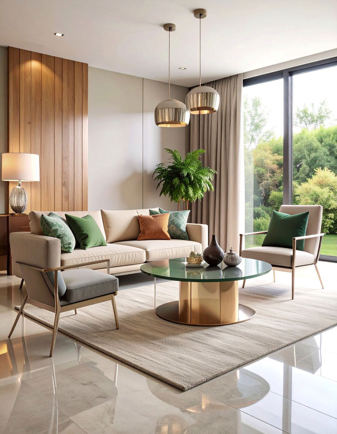 Geometric Living Room with Tubular Steel Furniture - 25 Bauhaus Interior Design Ideas