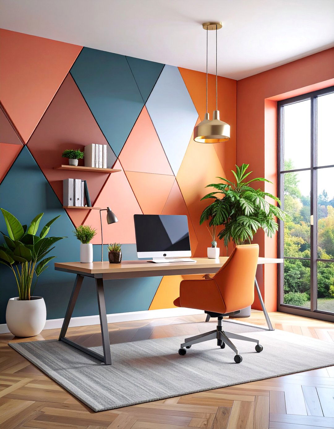 Geometric Pattern Layout - 25 Photo Wall Ideas