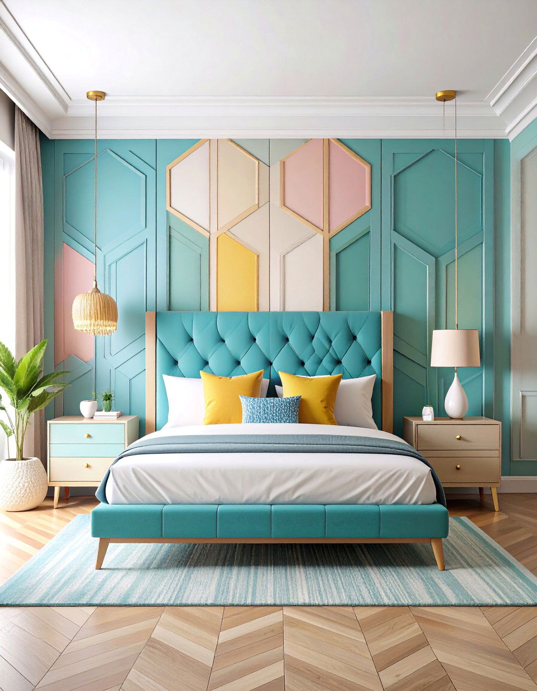 Geometric Pattern Overlay Doors - 25 closet door ideas