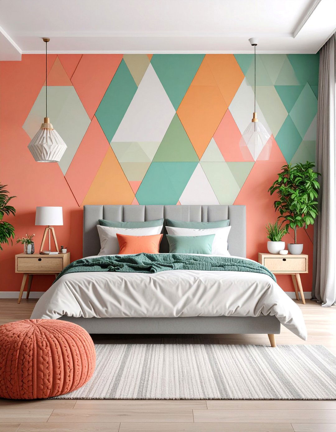 Geometric Wall Decals Design - 25 Wall Decor Ideas